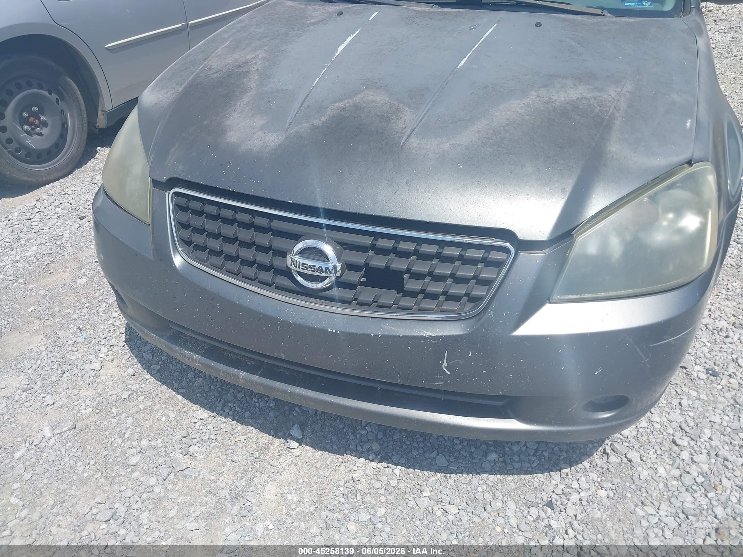 2006 Nissan Altima 2.5 S Gray vin: 1N4AL11D26C226203