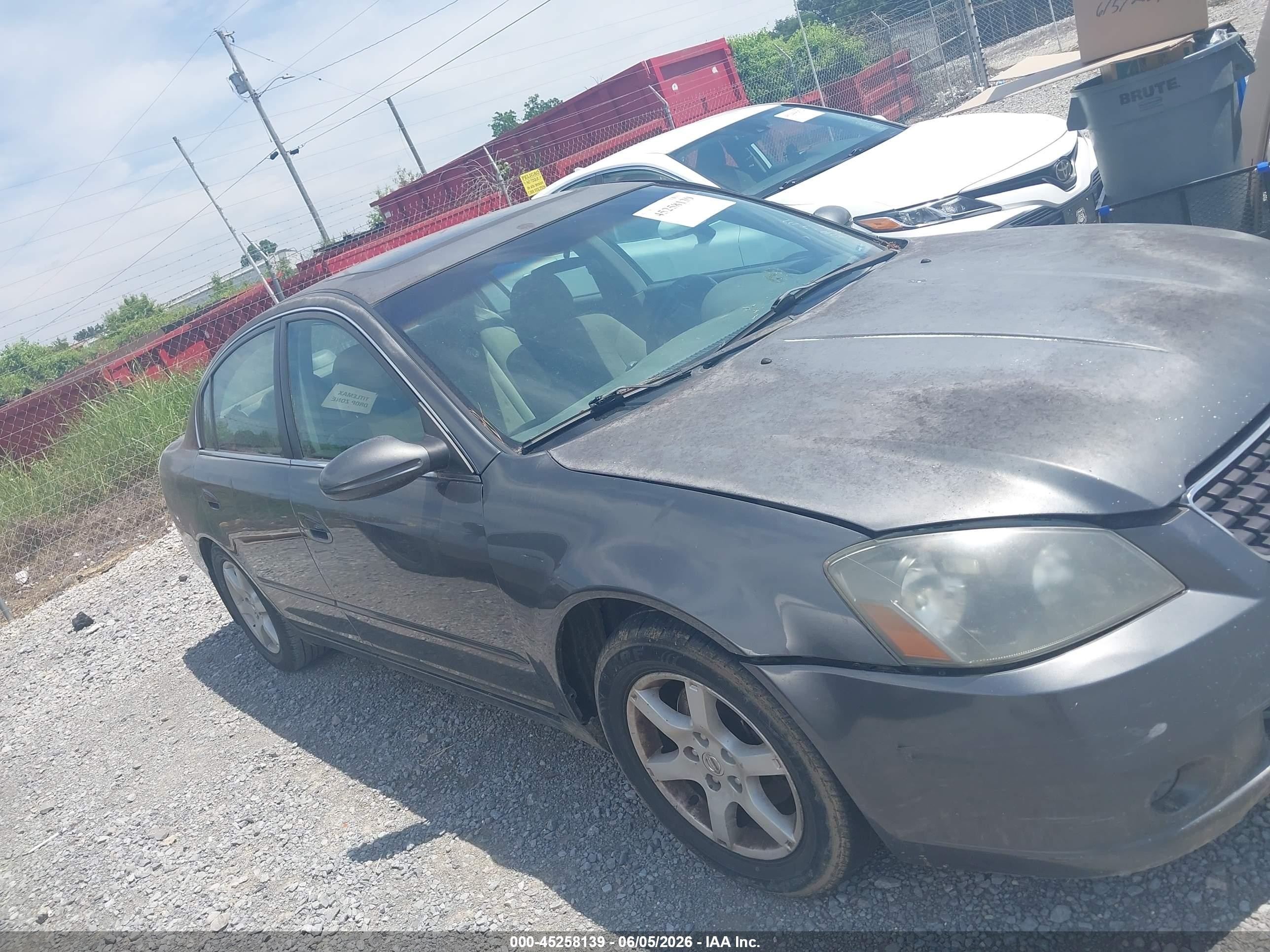 2006 Nissan Altima 2.5 S Gray vin: 1N4AL11D26C226203