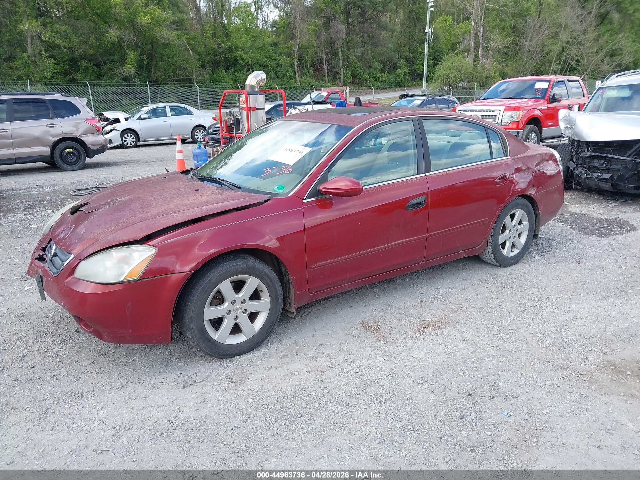 2003 Nissan Altima 2.5 S Burgundy vin: 1N4AL11D33C228683