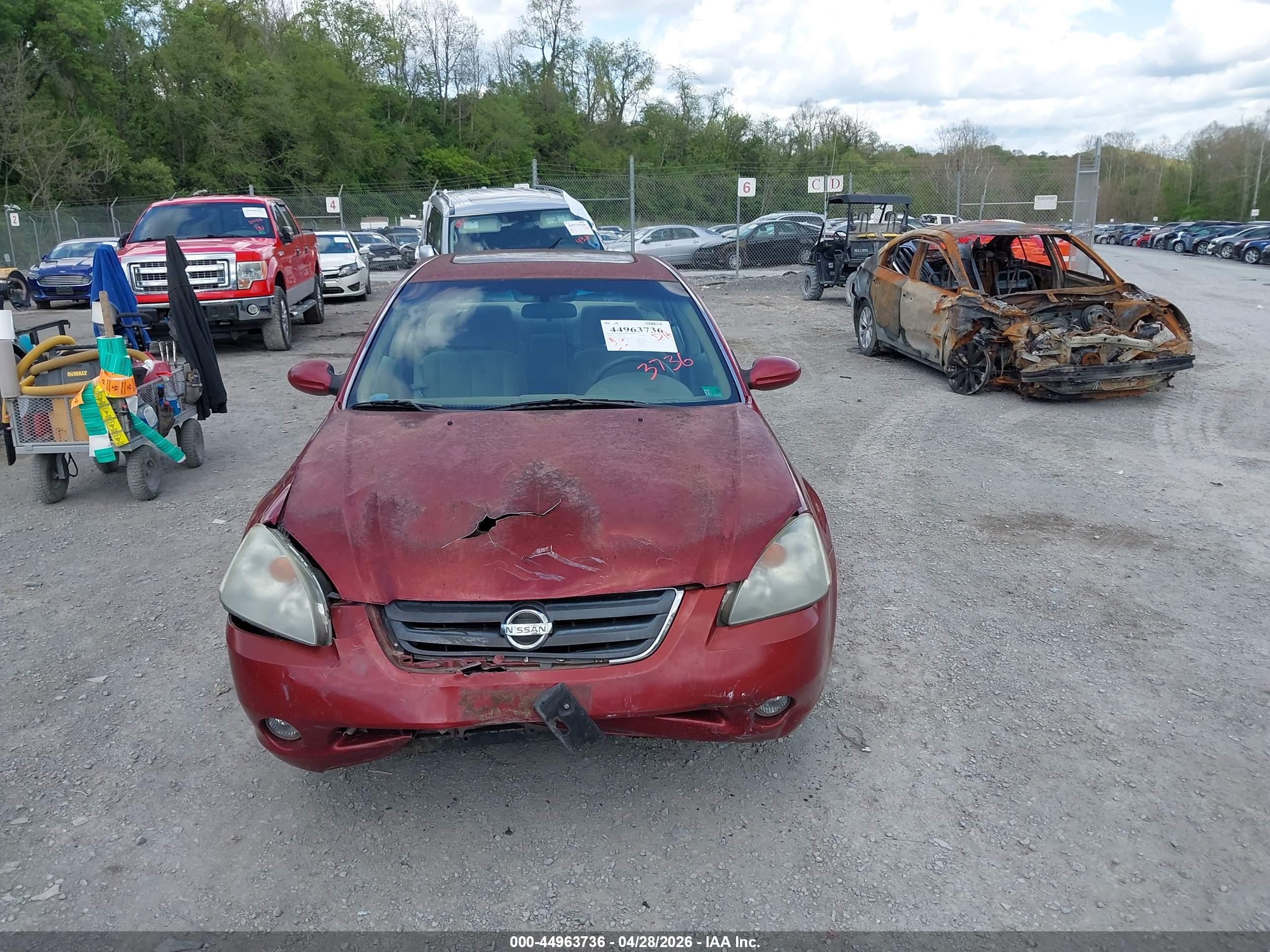 2003 Nissan Altima 2.5 S Burgundy vin: 1N4AL11D33C228683
