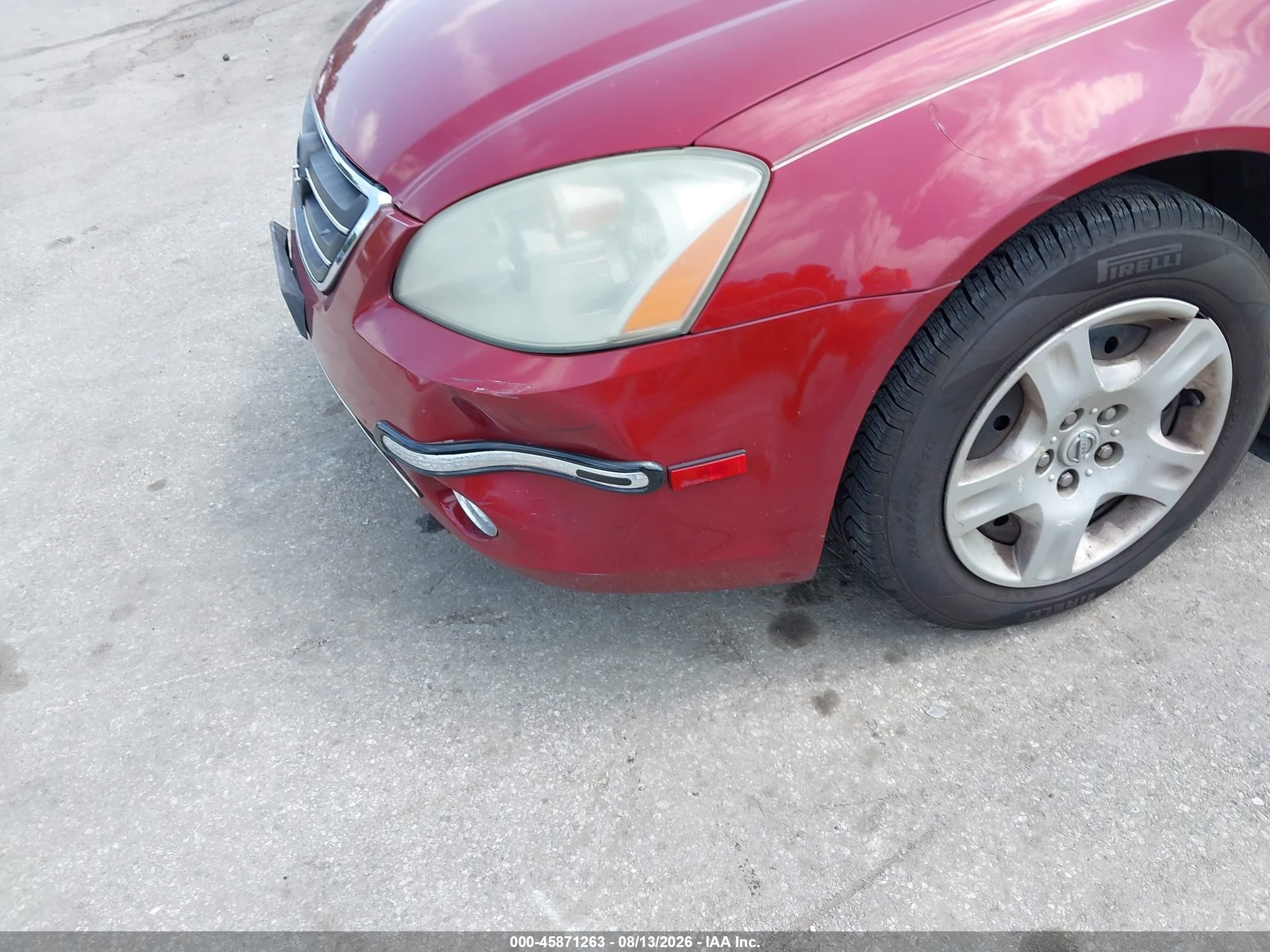 2003 Nissan Altima 2.5 S Red vin: 1N4AL11D33C311546