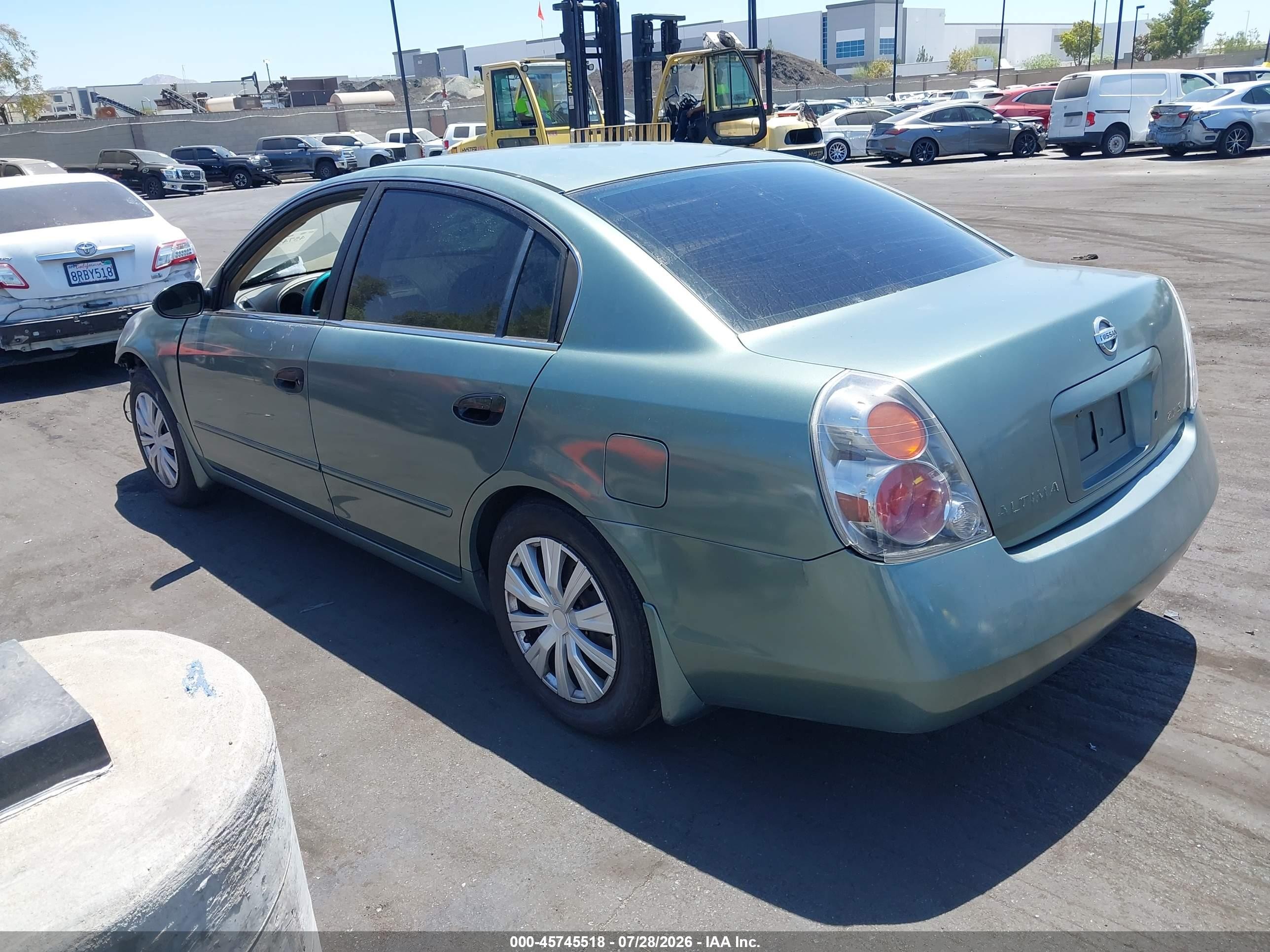 2003 Nissan Altima 2.5 S Green vin: 1N4AL11D33C329660