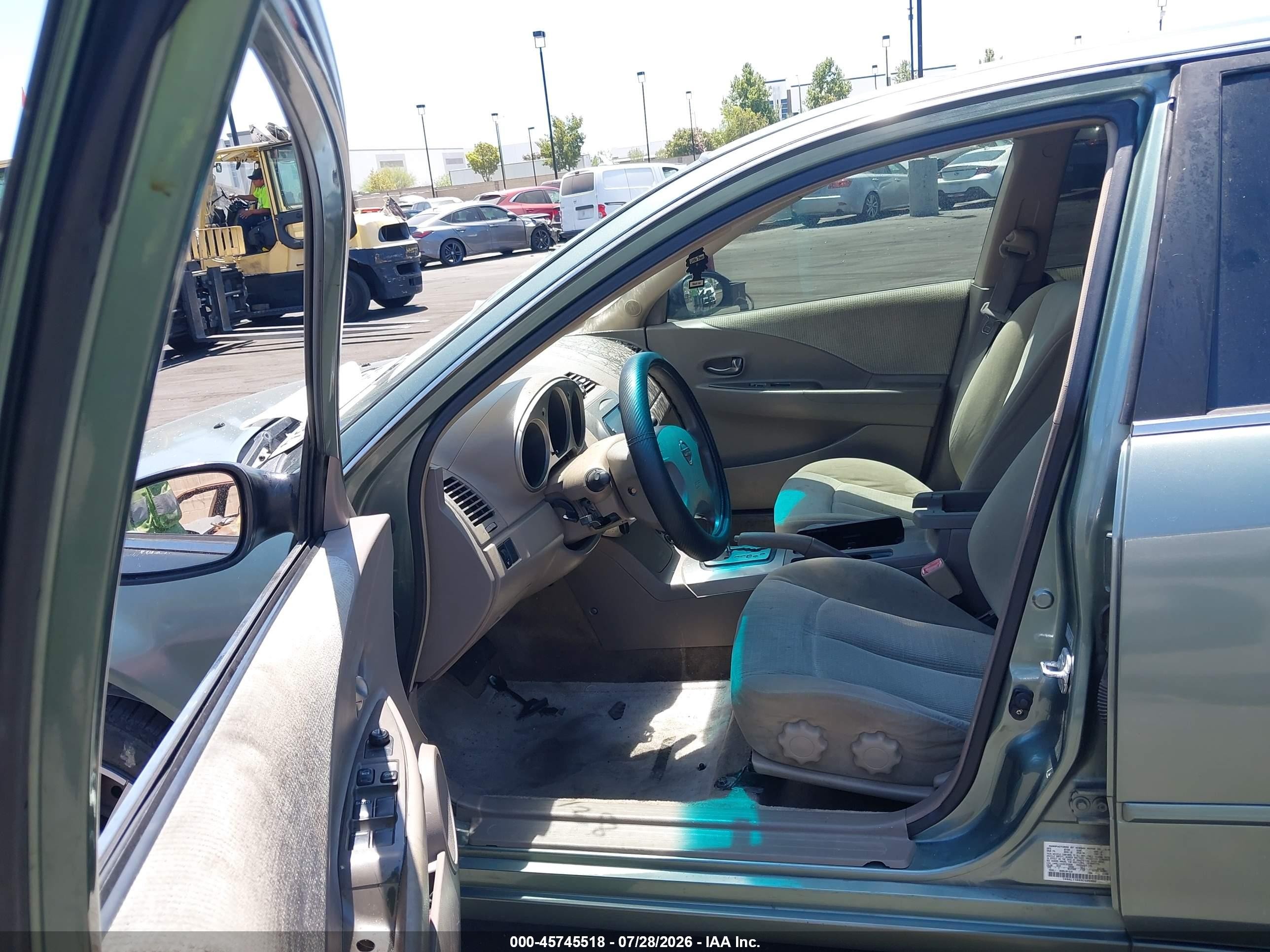 2003 Nissan Altima 2.5 S Green vin: 1N4AL11D33C329660