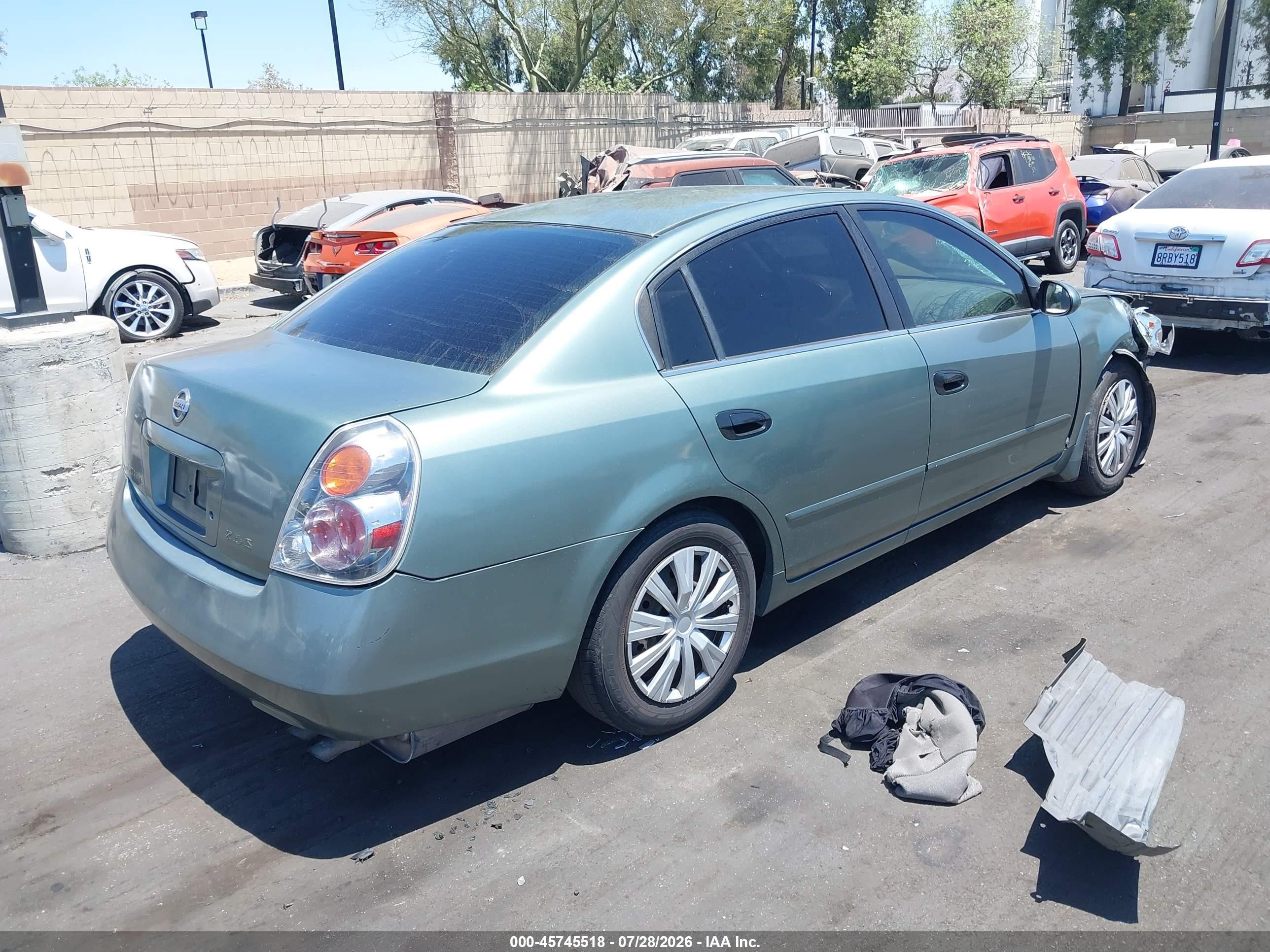 2003 Nissan Altima 2.5 S Green vin: 1N4AL11D33C329660