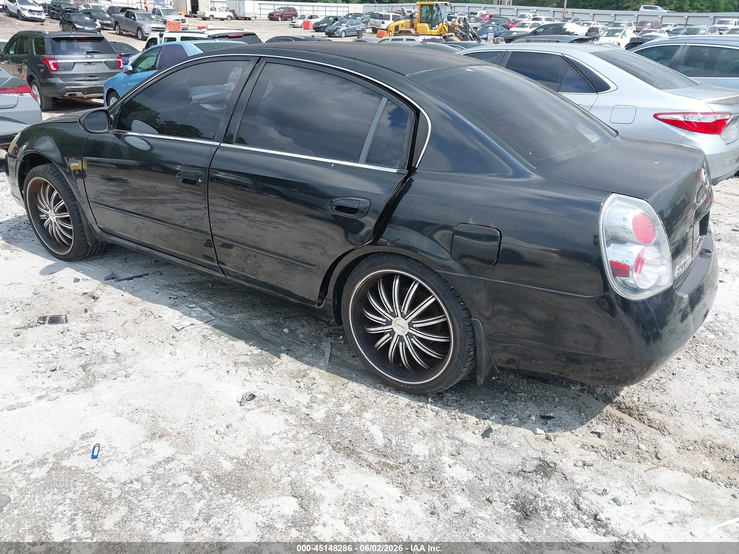 2005 Nissan Altima 2.5 S Black vin: 1N4AL11D35C386511
