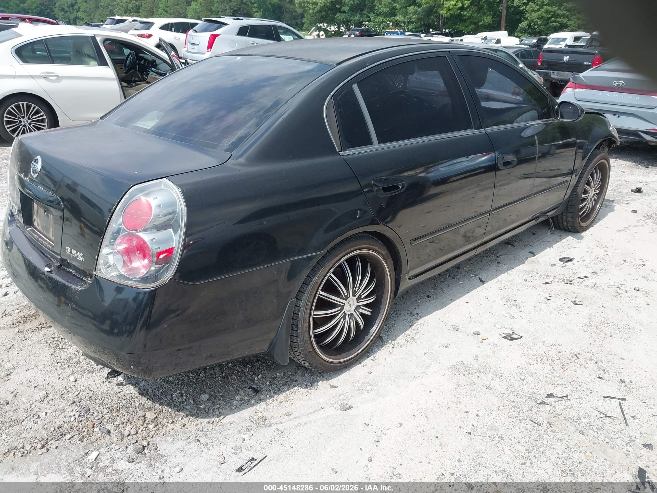 2005 Nissan Altima 2.5 S Black vin: 1N4AL11D35C386511