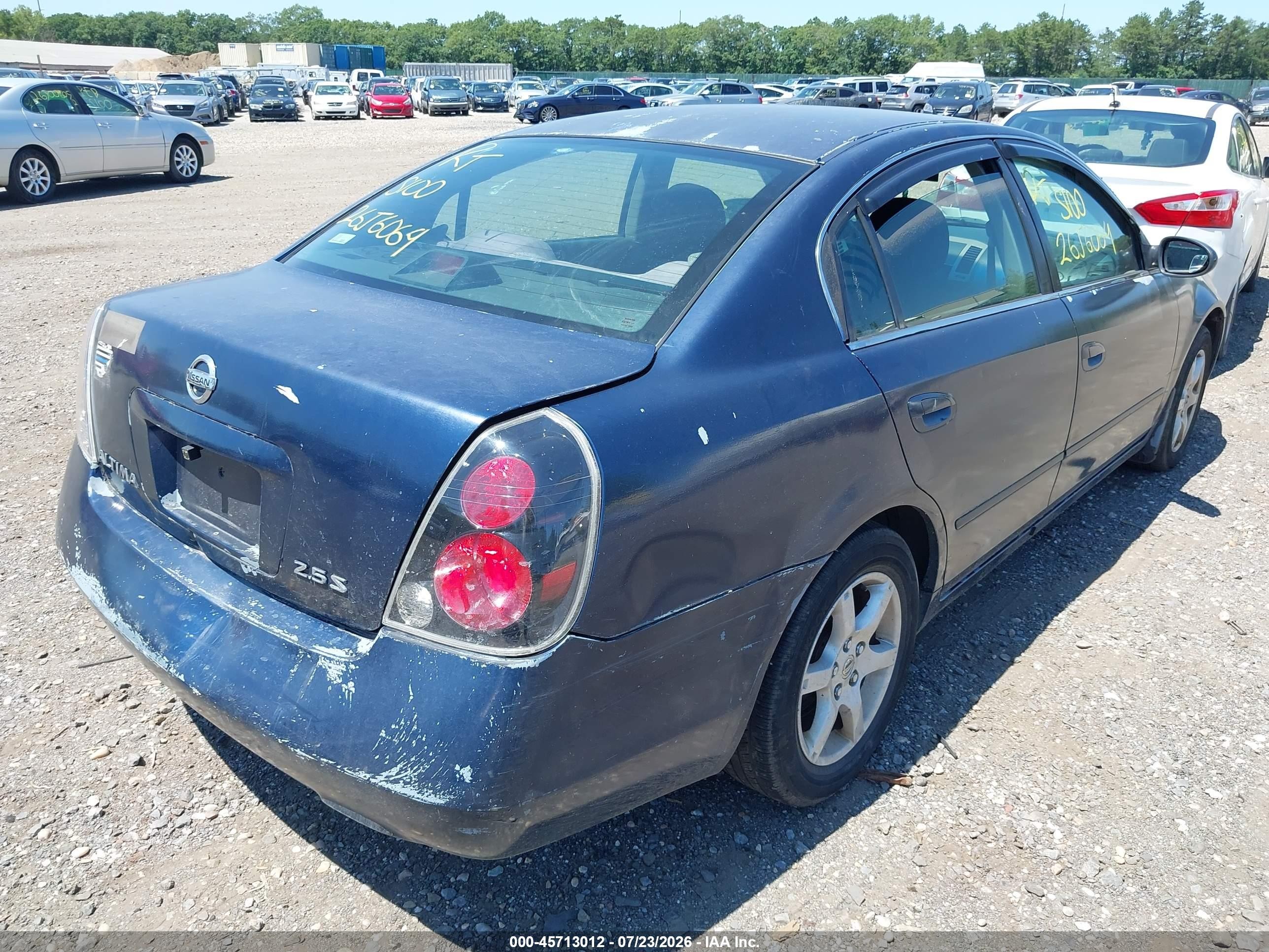 2006 Nissan Altima 2.5 S Blue vin: 1N4AL11D36C266547