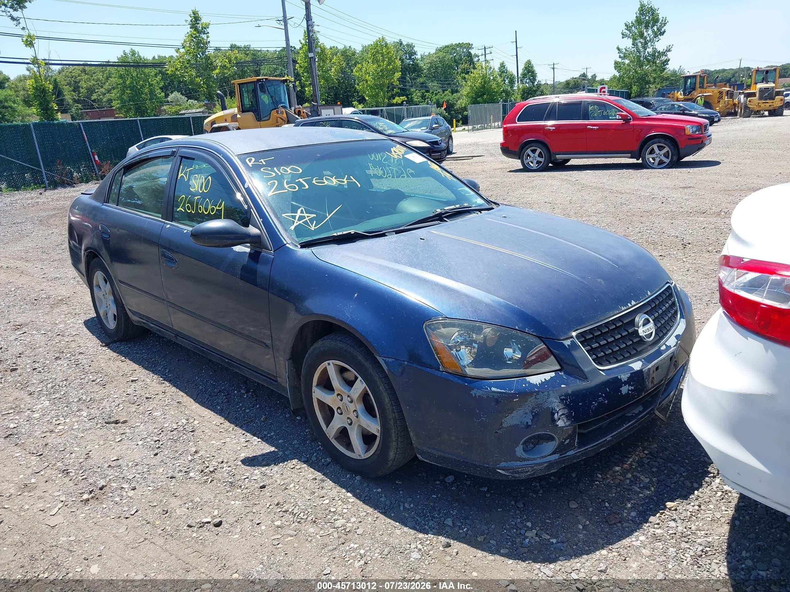 2006 Nissan Altima 2.5 S Blue vin: 1N4AL11D36C266547