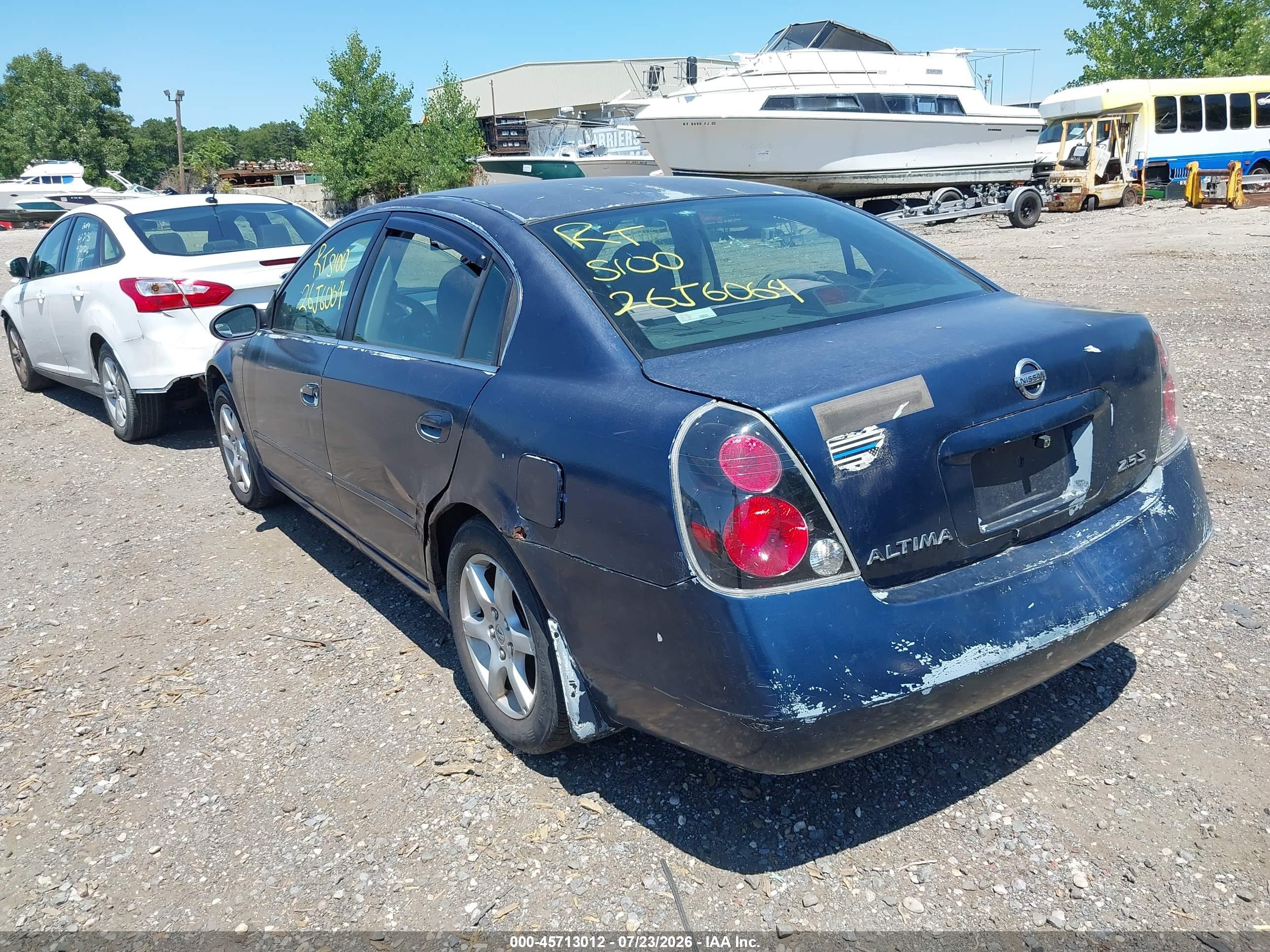 2006 Nissan Altima 2.5 S Blue vin: 1N4AL11D36C266547