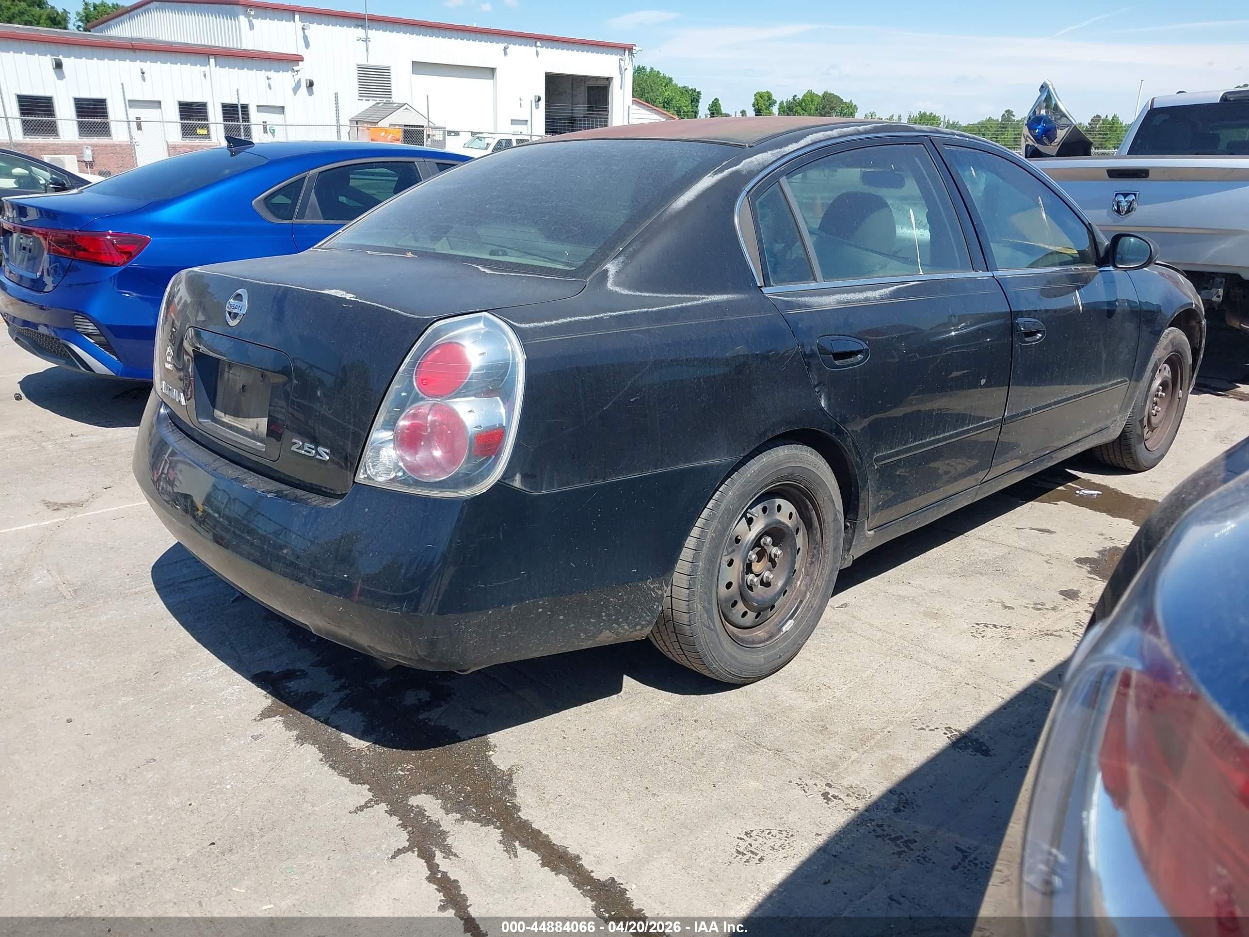2006 Nissan Altima 2.5 S Black vin: 1N4AL11D36N357502