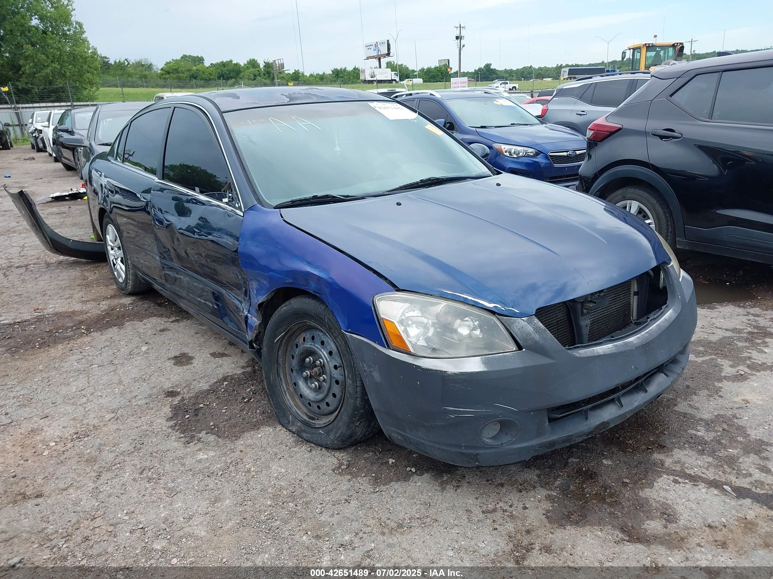 2006 Nissan Altima 2.5 S Синий vin: 1N4AL11D36N370248