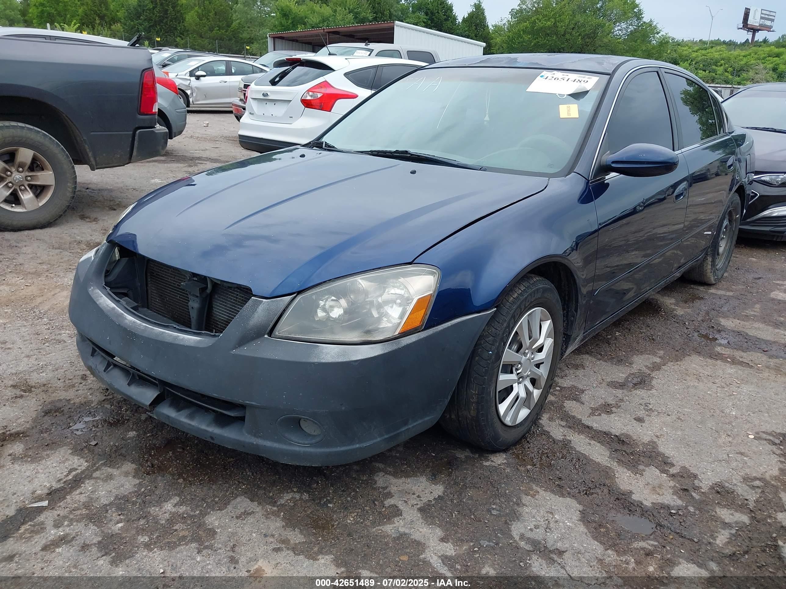 2006 Nissan Altima 2.5 S Blue vin: 1N4AL11D36N370248