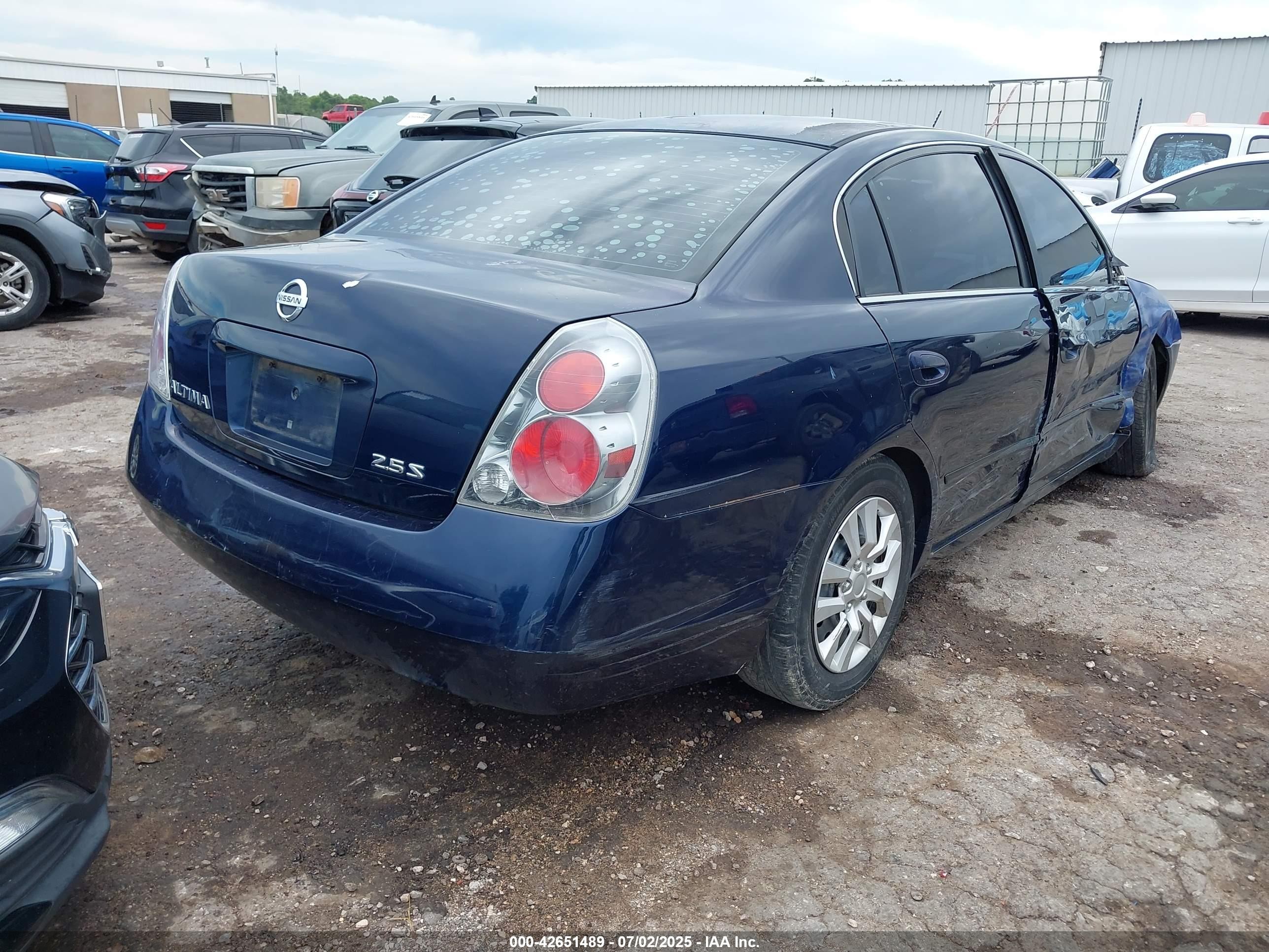 2006 Nissan Altima 2.5 S Blue vin: 1N4AL11D36N370248