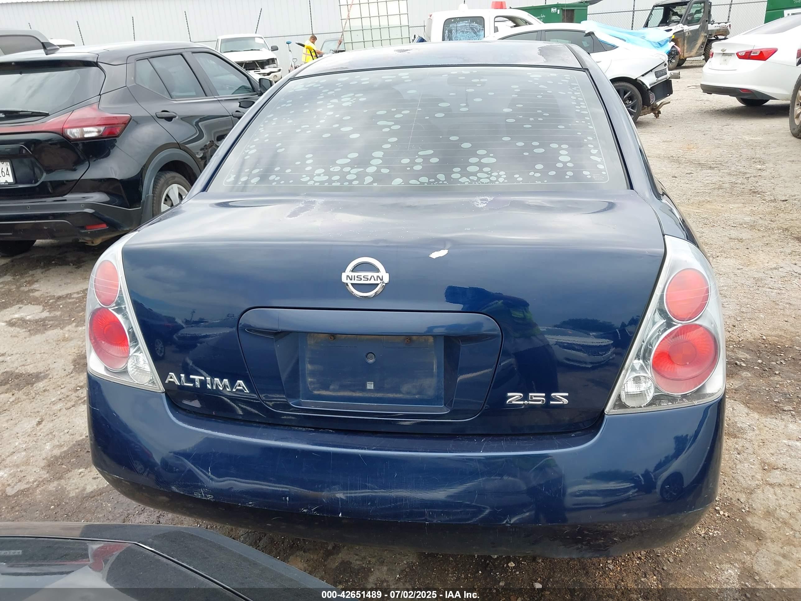 2006 Nissan Altima 2.5 S Blue vin: 1N4AL11D36N370248