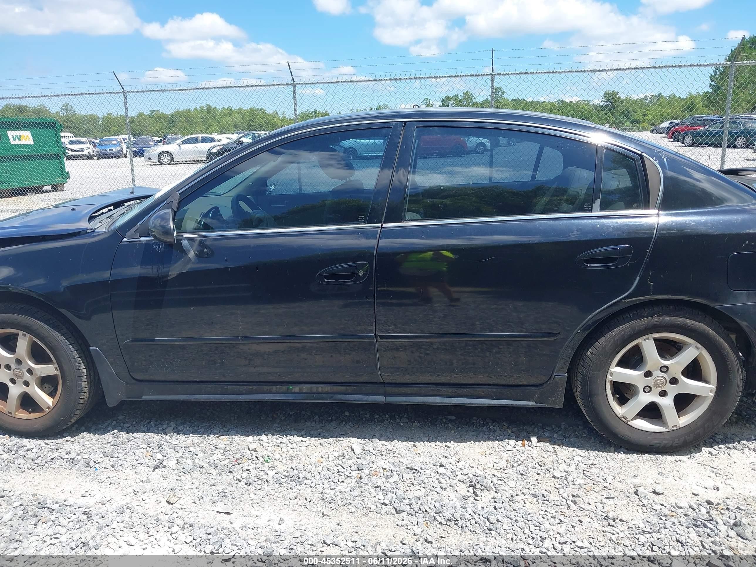 2006 Nissan Altima 2.5 S Black vin: 1N4AL11D36N385073