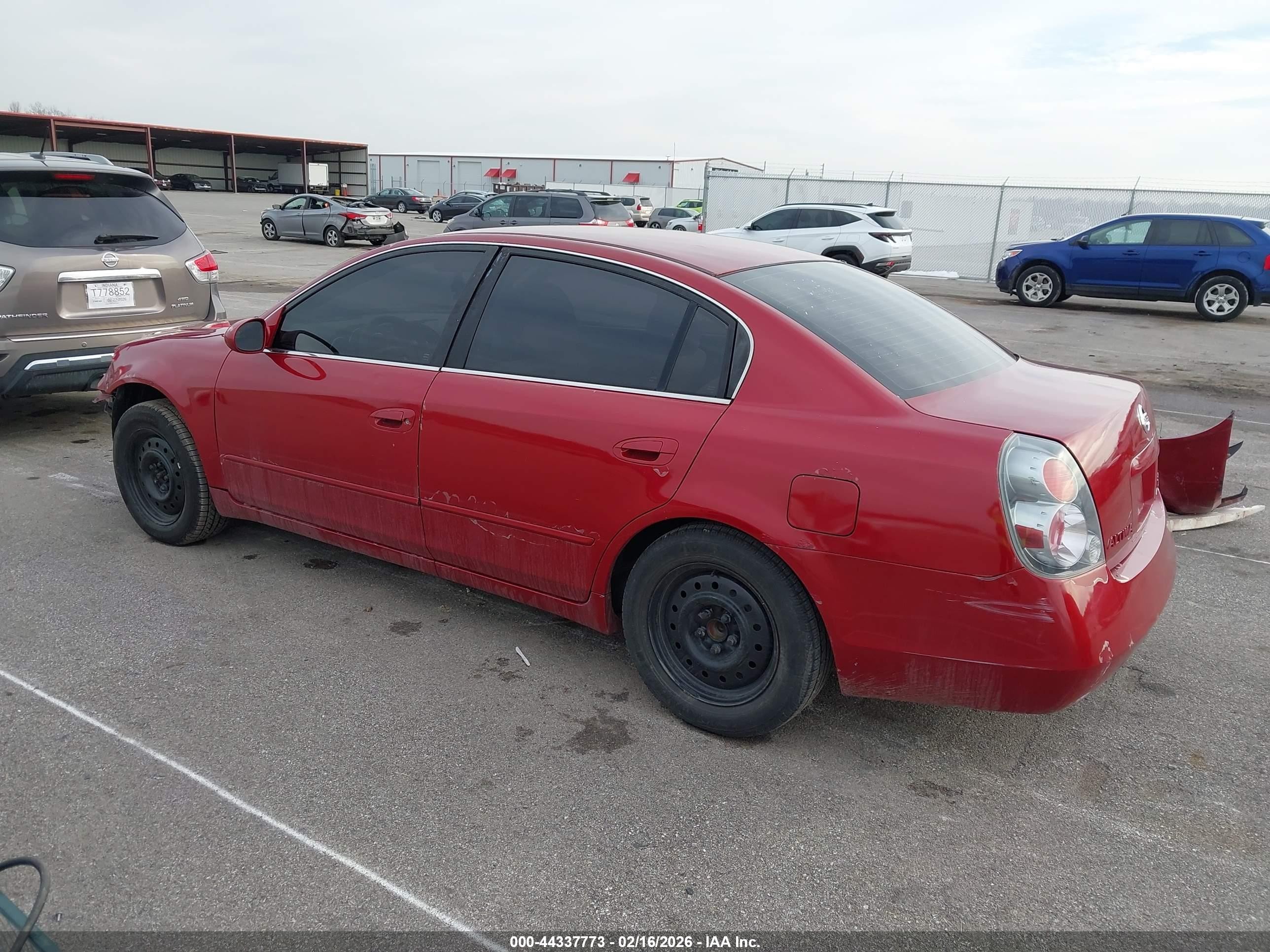 2006 Nissan Altima 2.5 S Red vin: 1N4AL11D36N460404