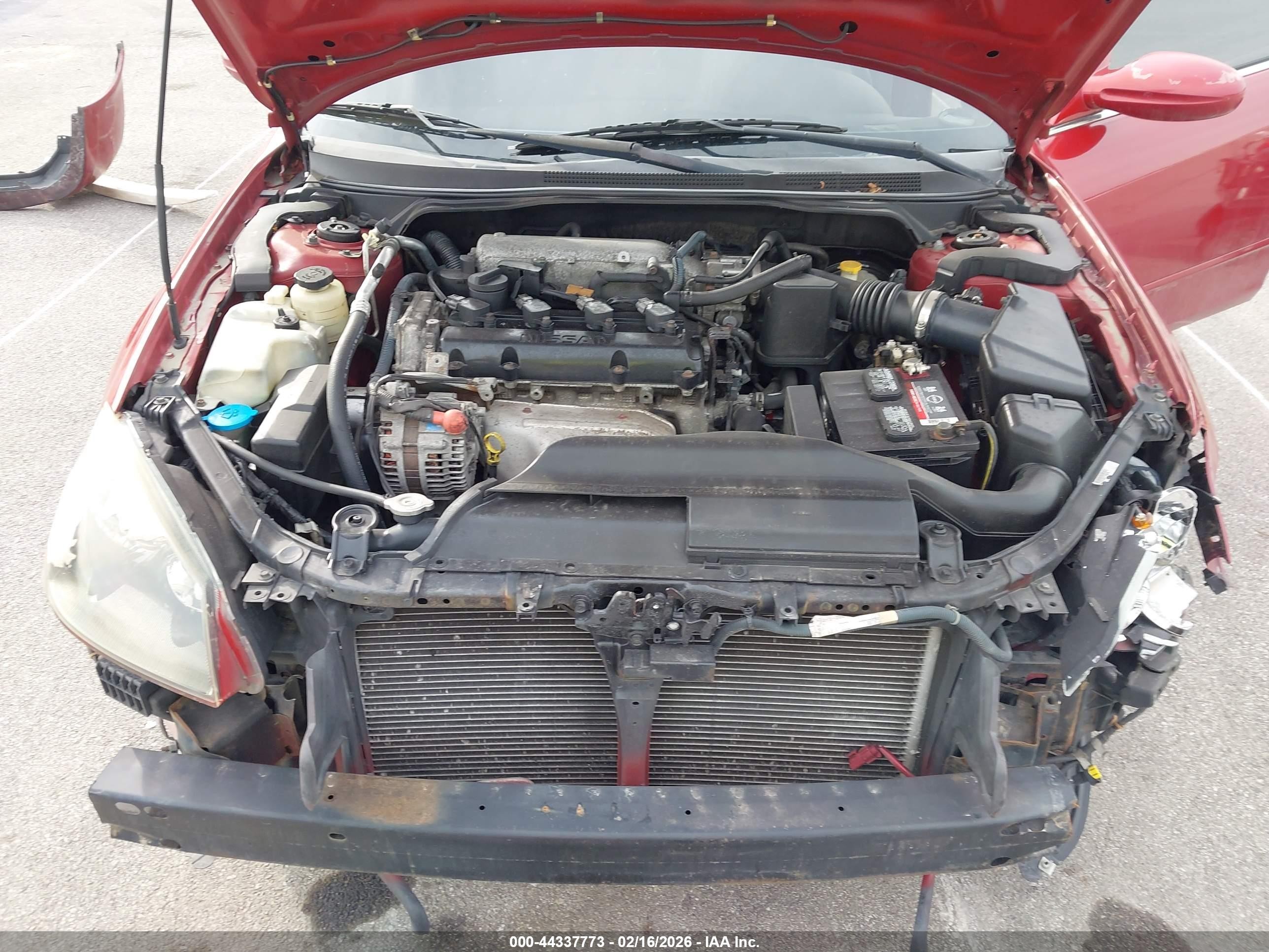 2006 Nissan Altima 2.5 S Red vin: 1N4AL11D36N460404