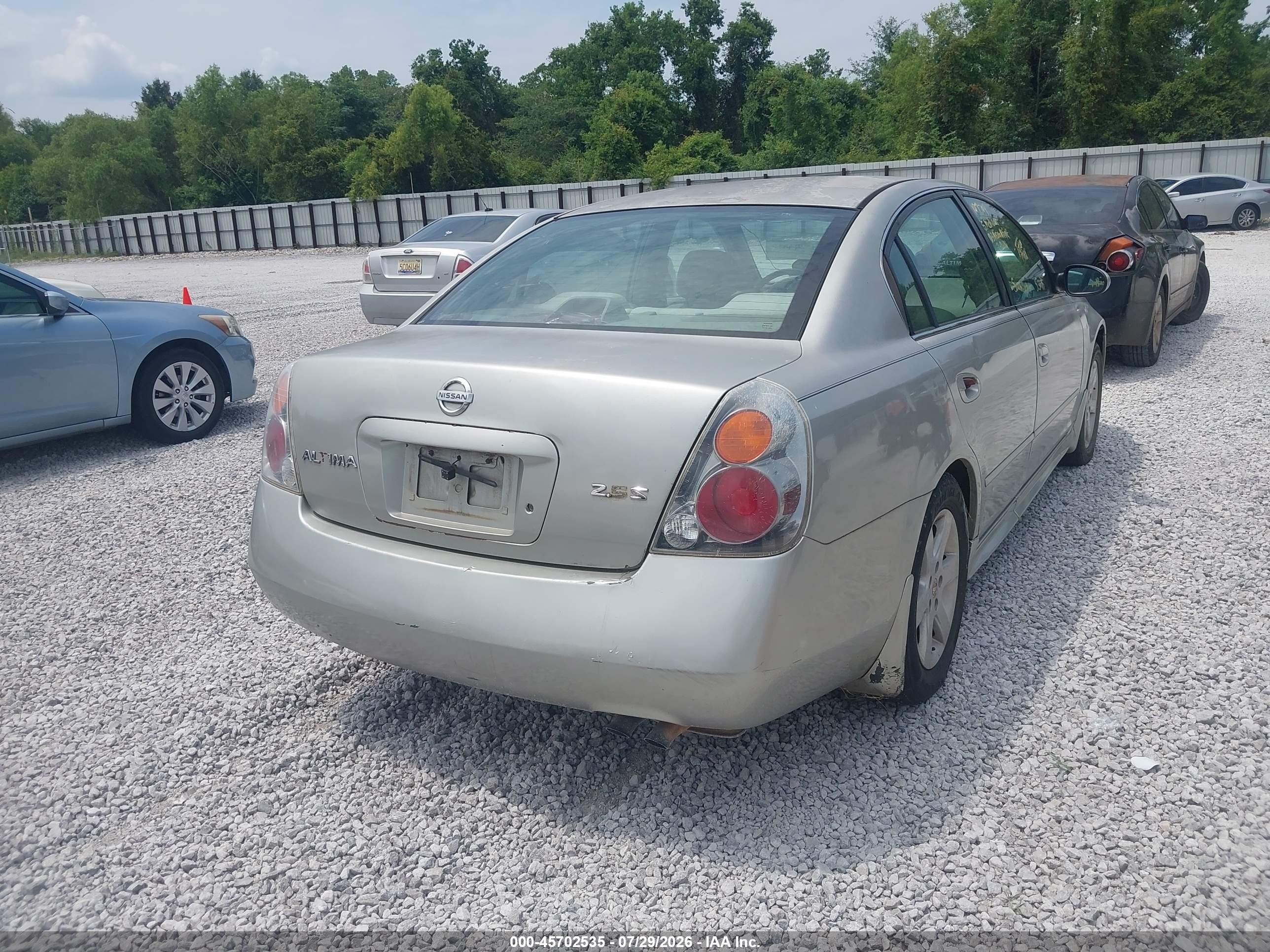 2003 Nissan Altima 2.5 S Silver vin: 1N4AL11D43C107709