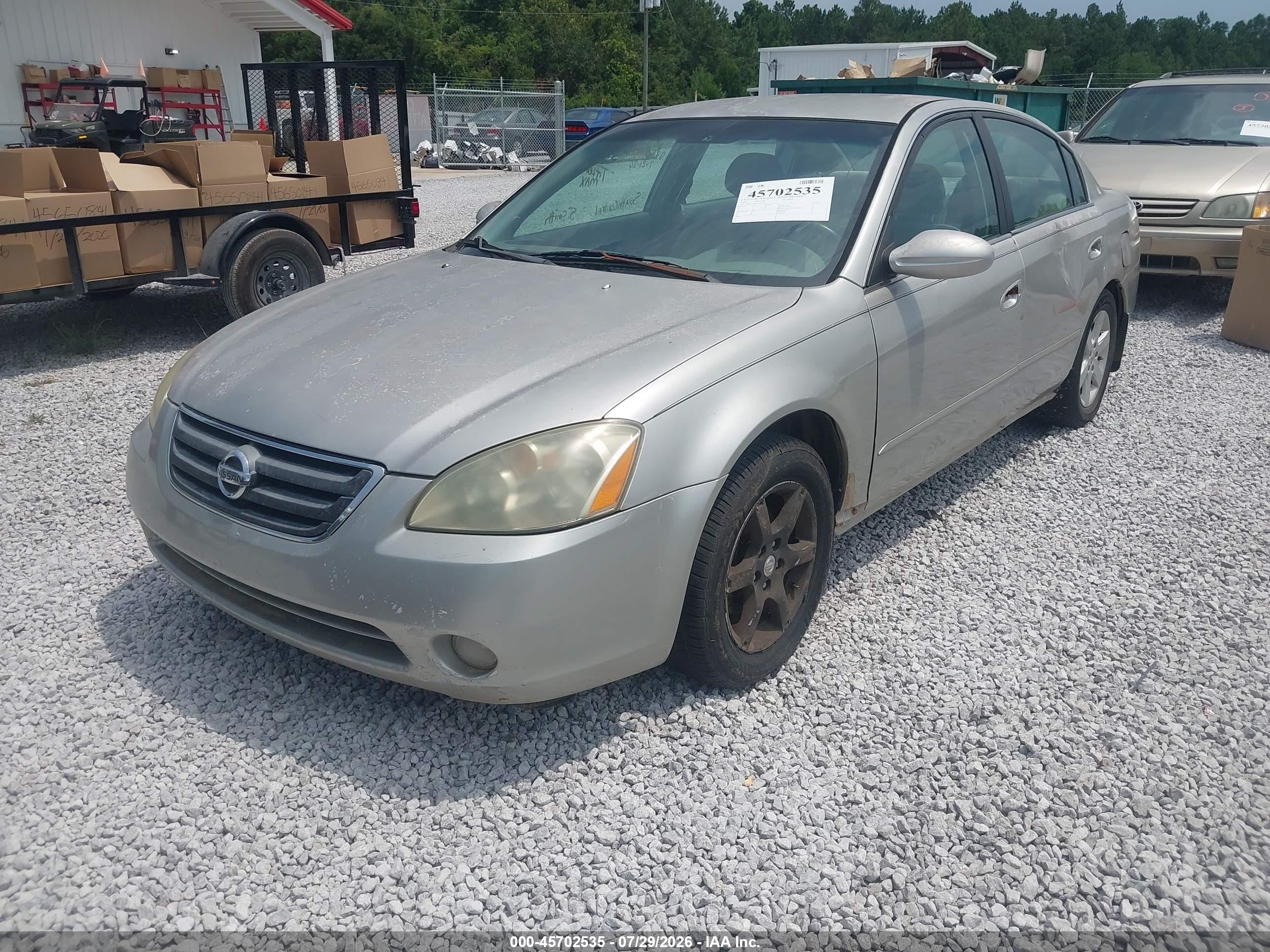 2003 Nissan Altima 2.5 S Silver vin: 1N4AL11D43C107709