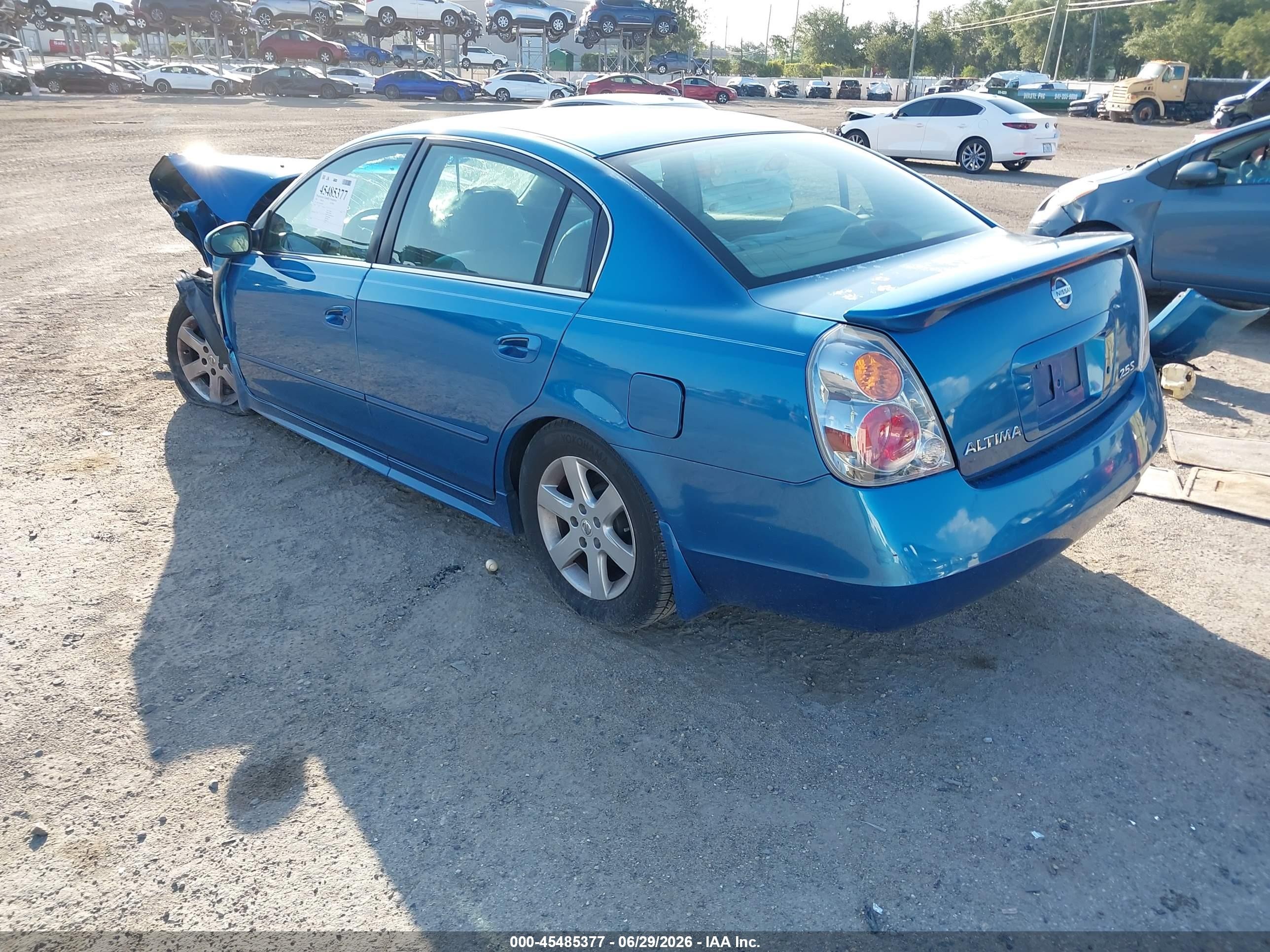 2003 Nissan Altima 2.5 S Blue vin: 1N4AL11D43C190574