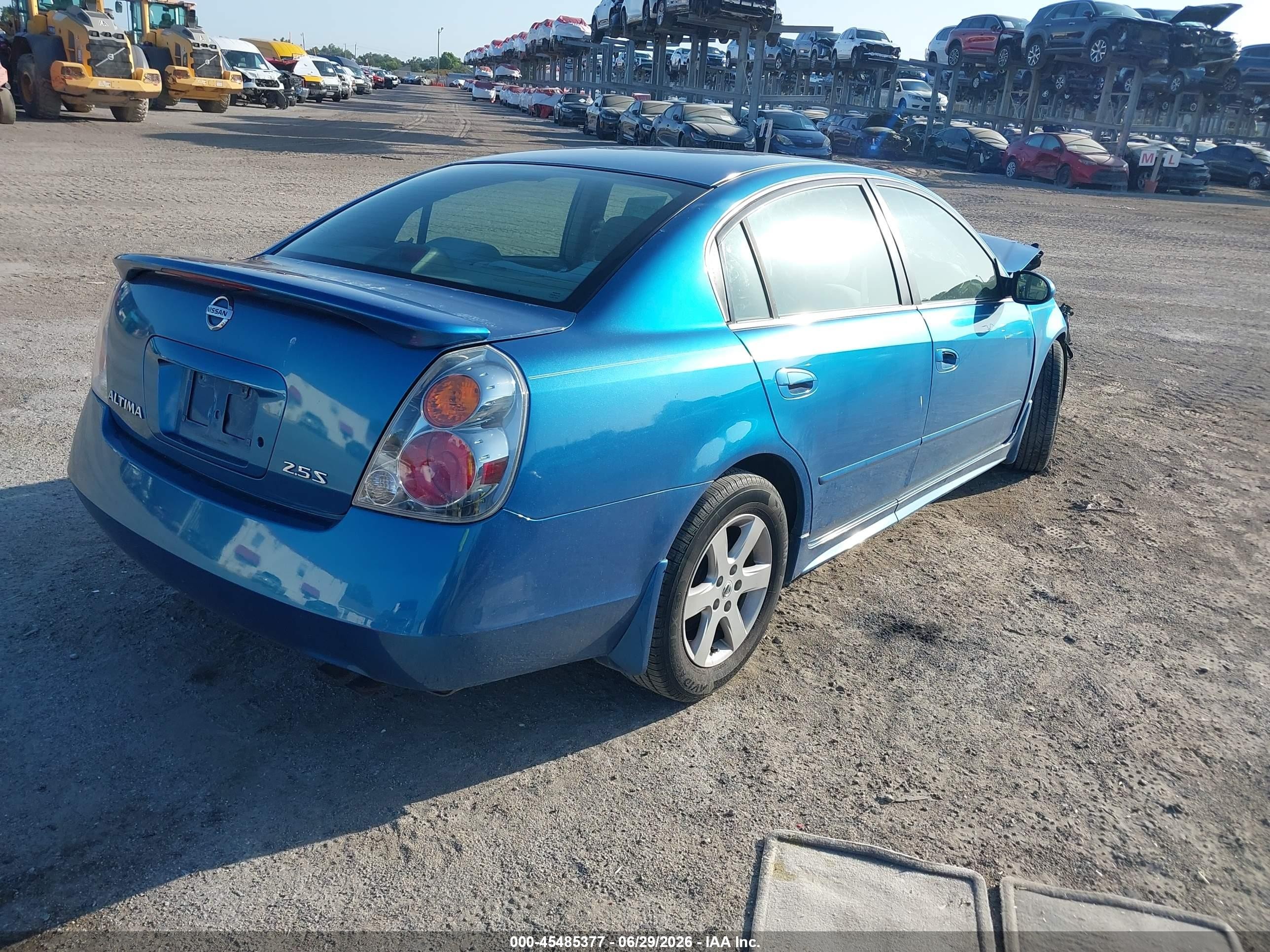 2003 Nissan Altima 2.5 S Blue vin: 1N4AL11D43C190574