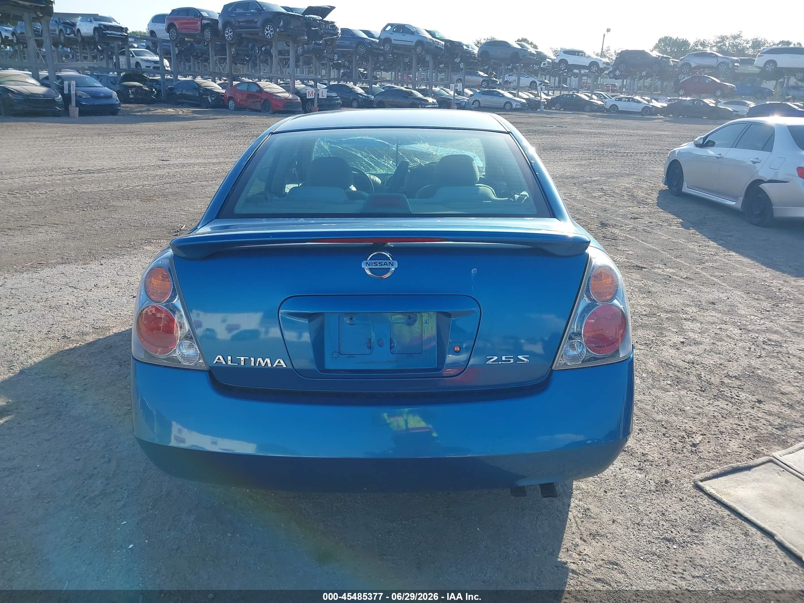 2003 Nissan Altima 2.5 S Blue vin: 1N4AL11D43C190574