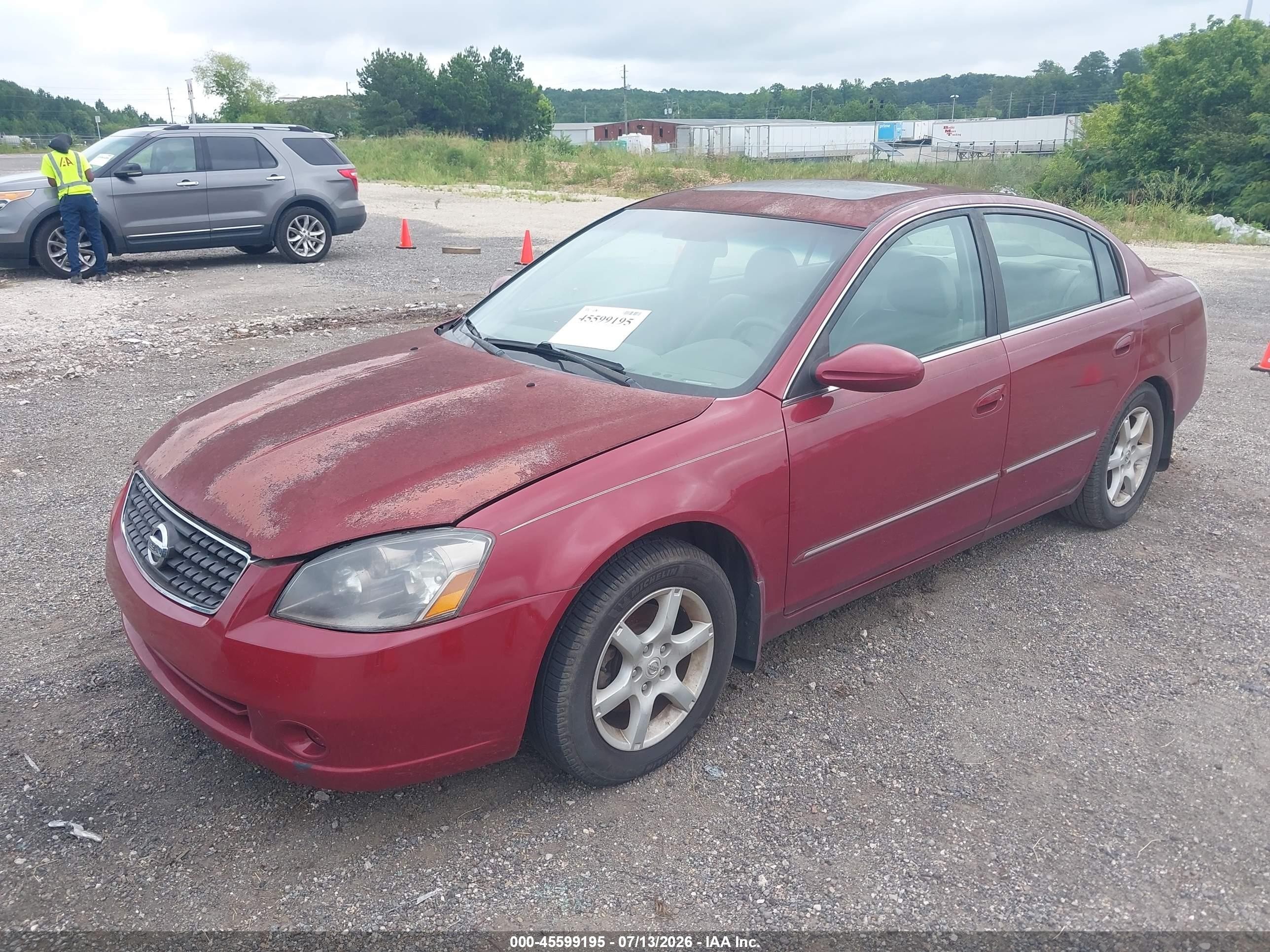 2005 Nissan Altima 2.5 S Бордовый vin: 1N4AL11D45C388994