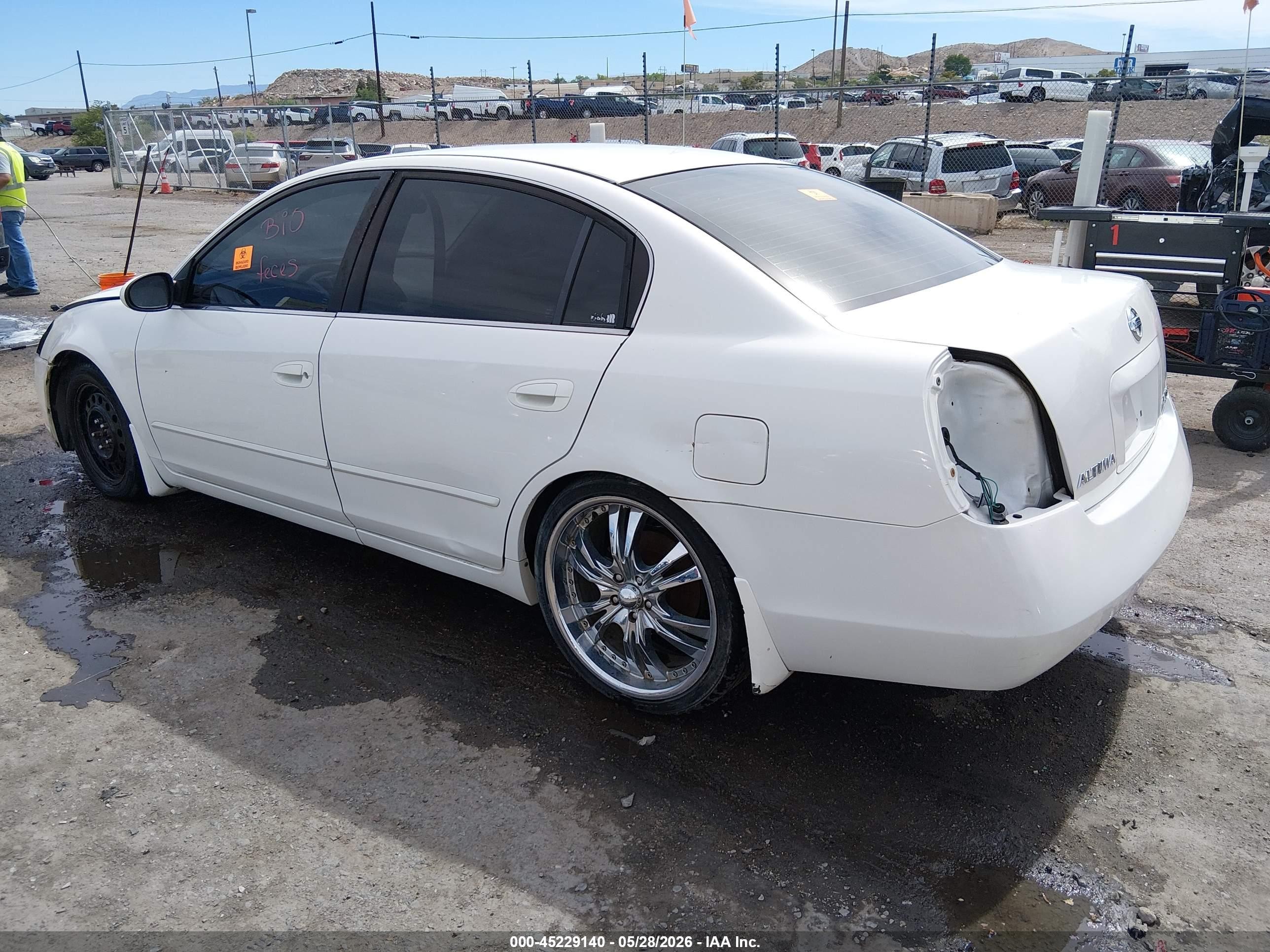 2006 Nissan Altima 2.5 S White vin: 1N4AL11D46C142111