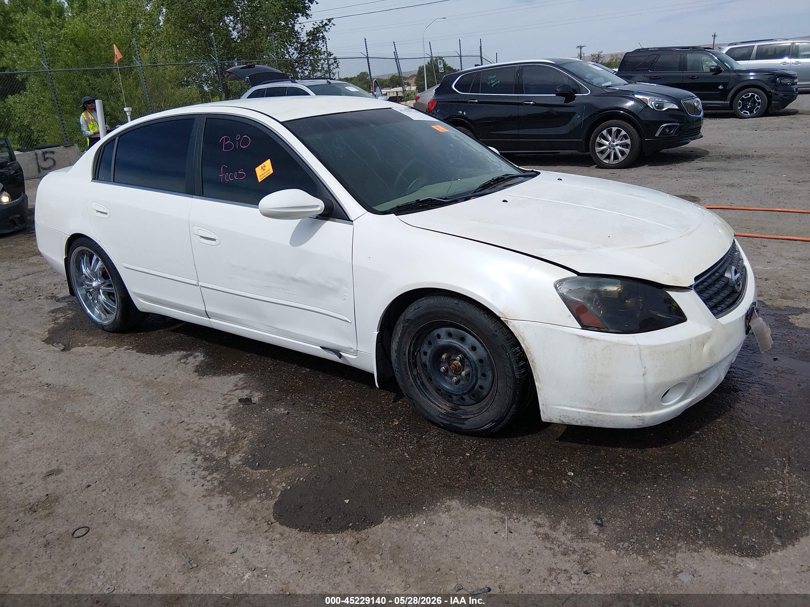 2006 Nissan Altima 2.5 S White vin: 1N4AL11D46C142111