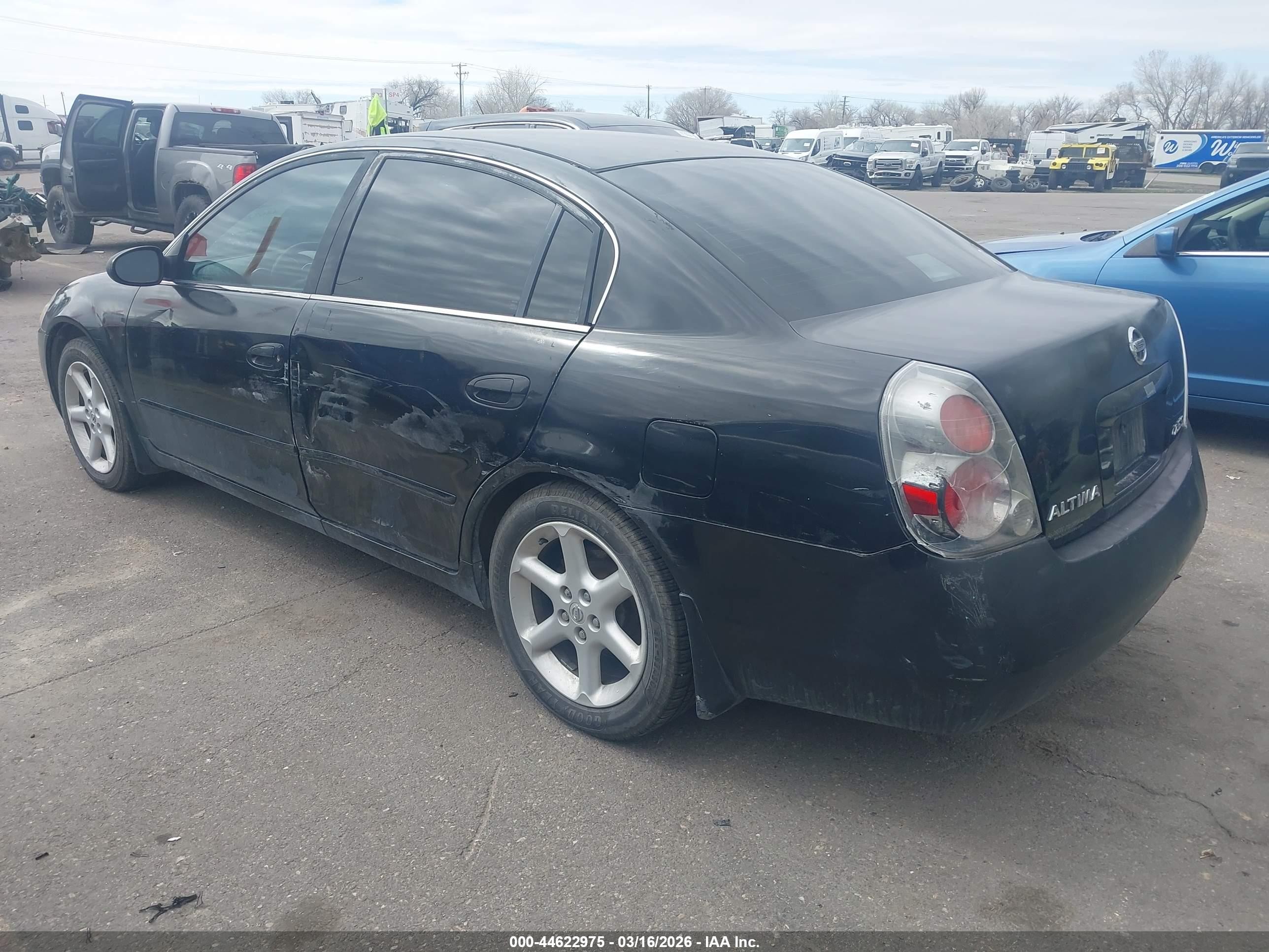 2006 Nissan Altima 2.5 S Black vin: 1N4AL11D46C142867