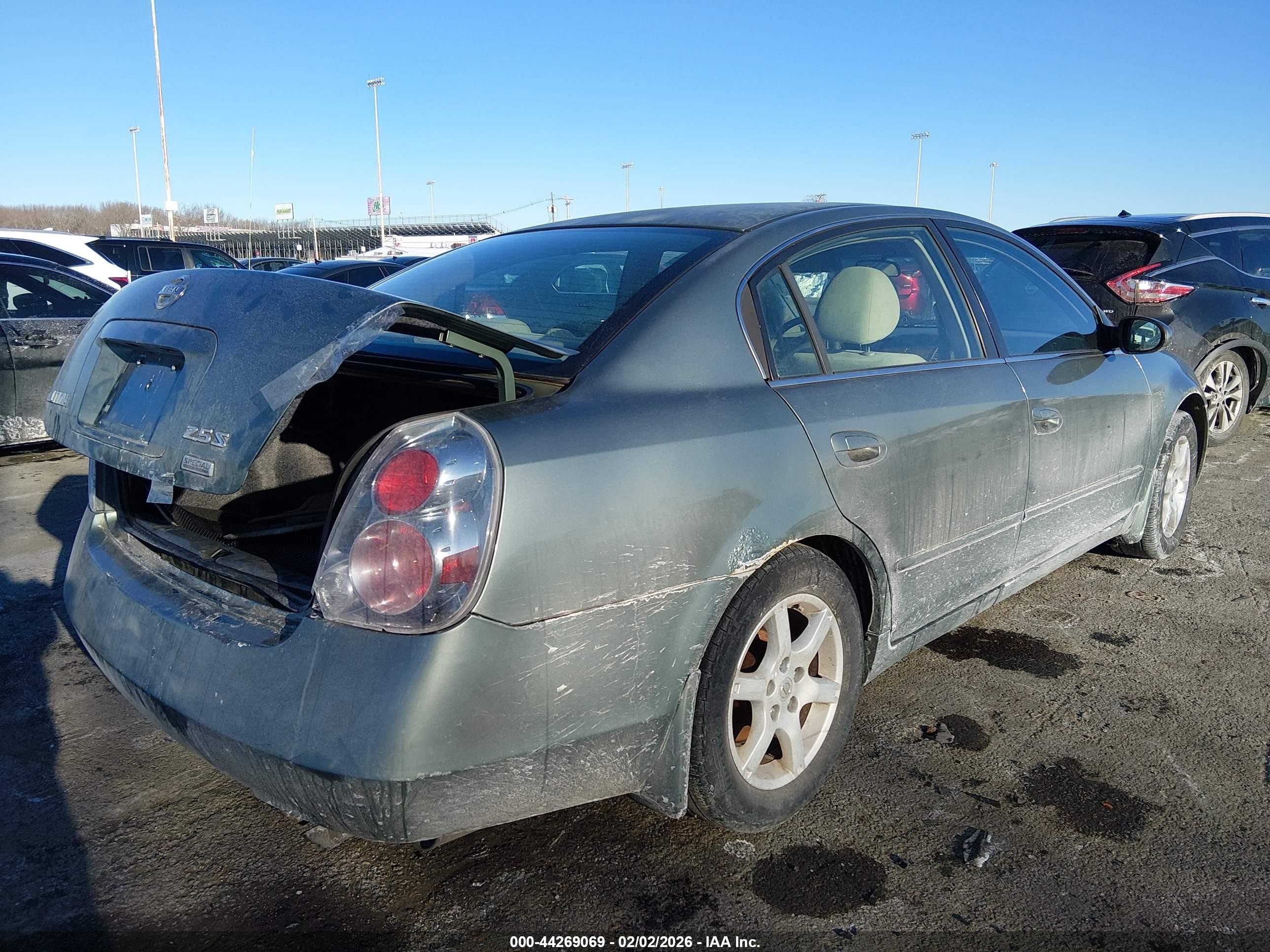 2006 Nissan Altima 2.5 S Green vin: 1N4AL11D46C161094