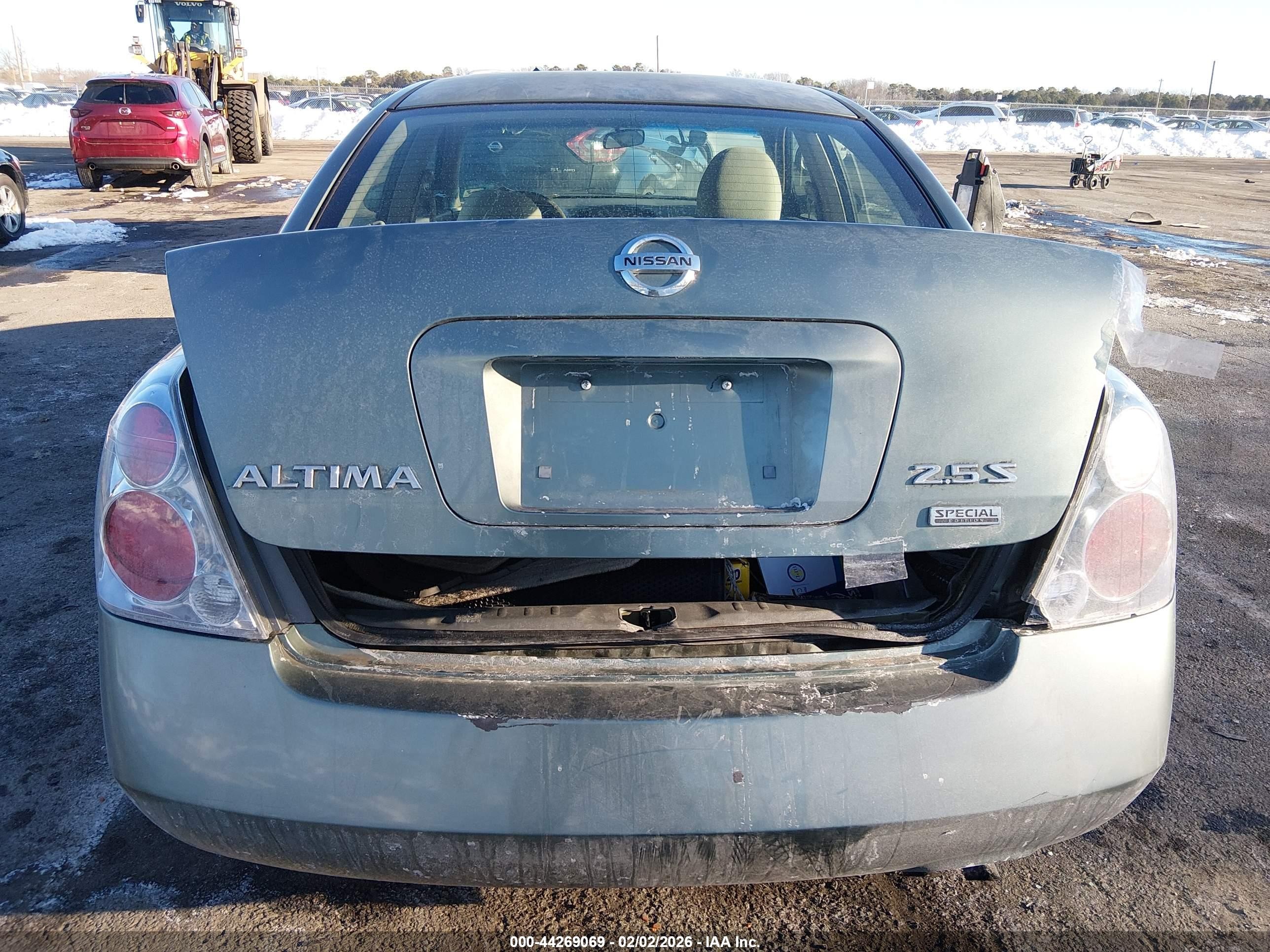 2006 Nissan Altima 2.5 S Green vin: 1N4AL11D46C161094