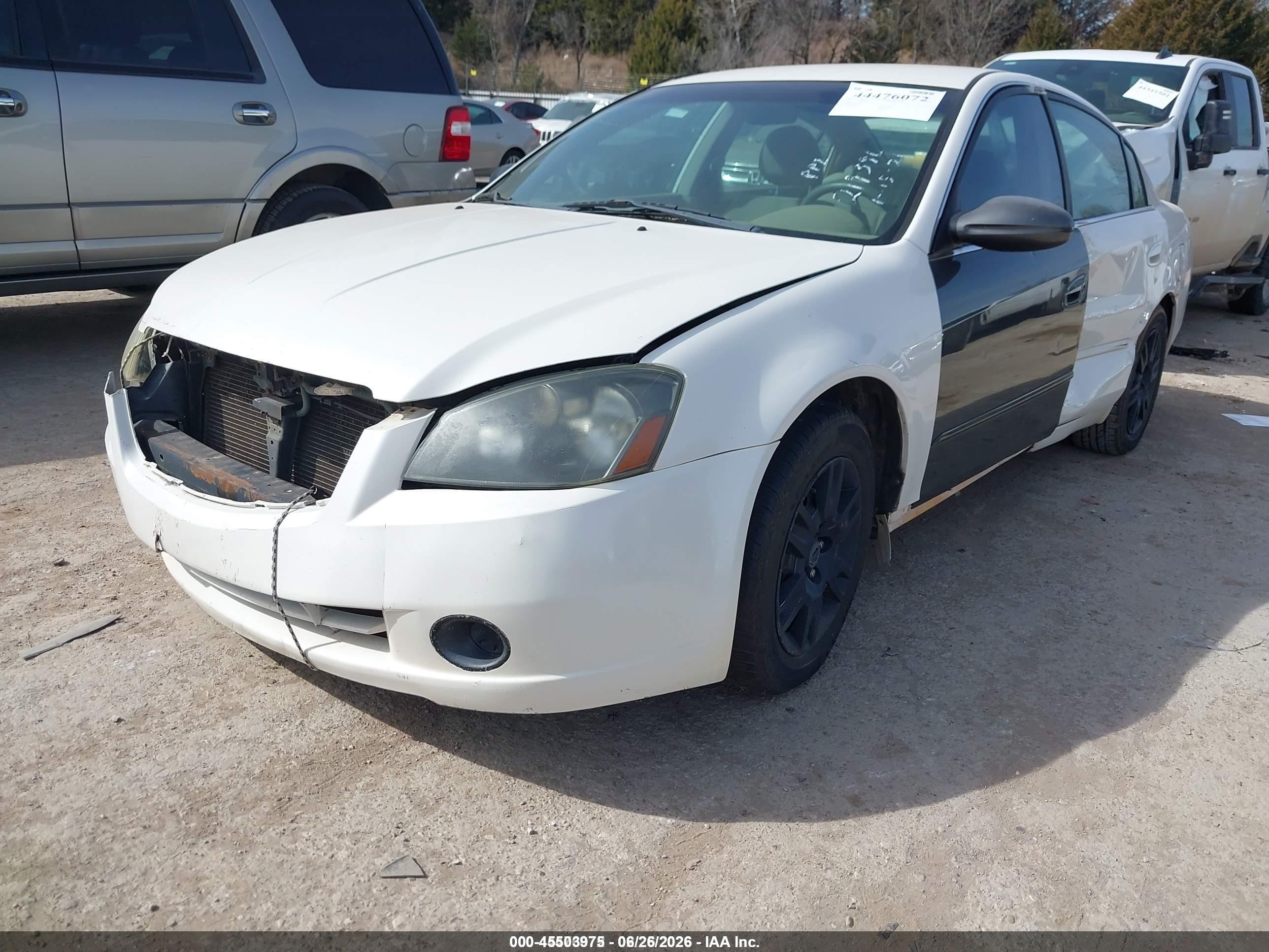 2006 Nissan Altima 2.5 S White vin: 1N4AL11D46C219396