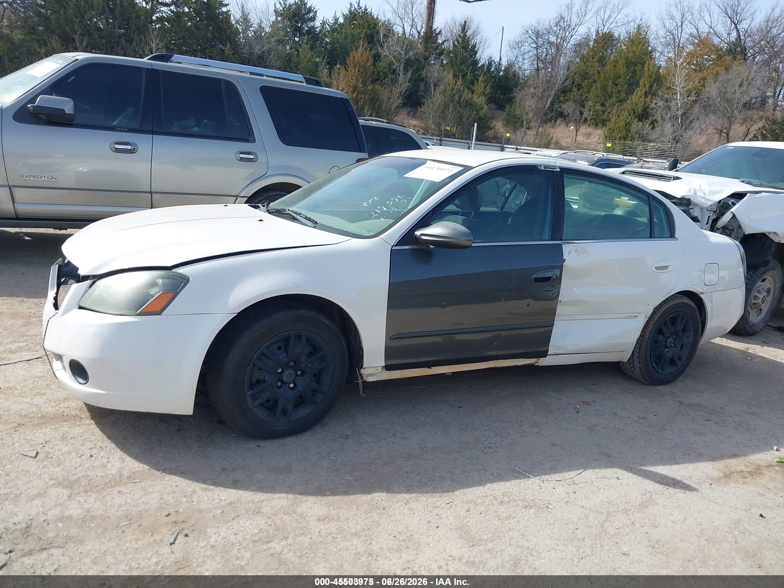 2006 Nissan Altima 2.5 S White vin: 1N4AL11D46C219396