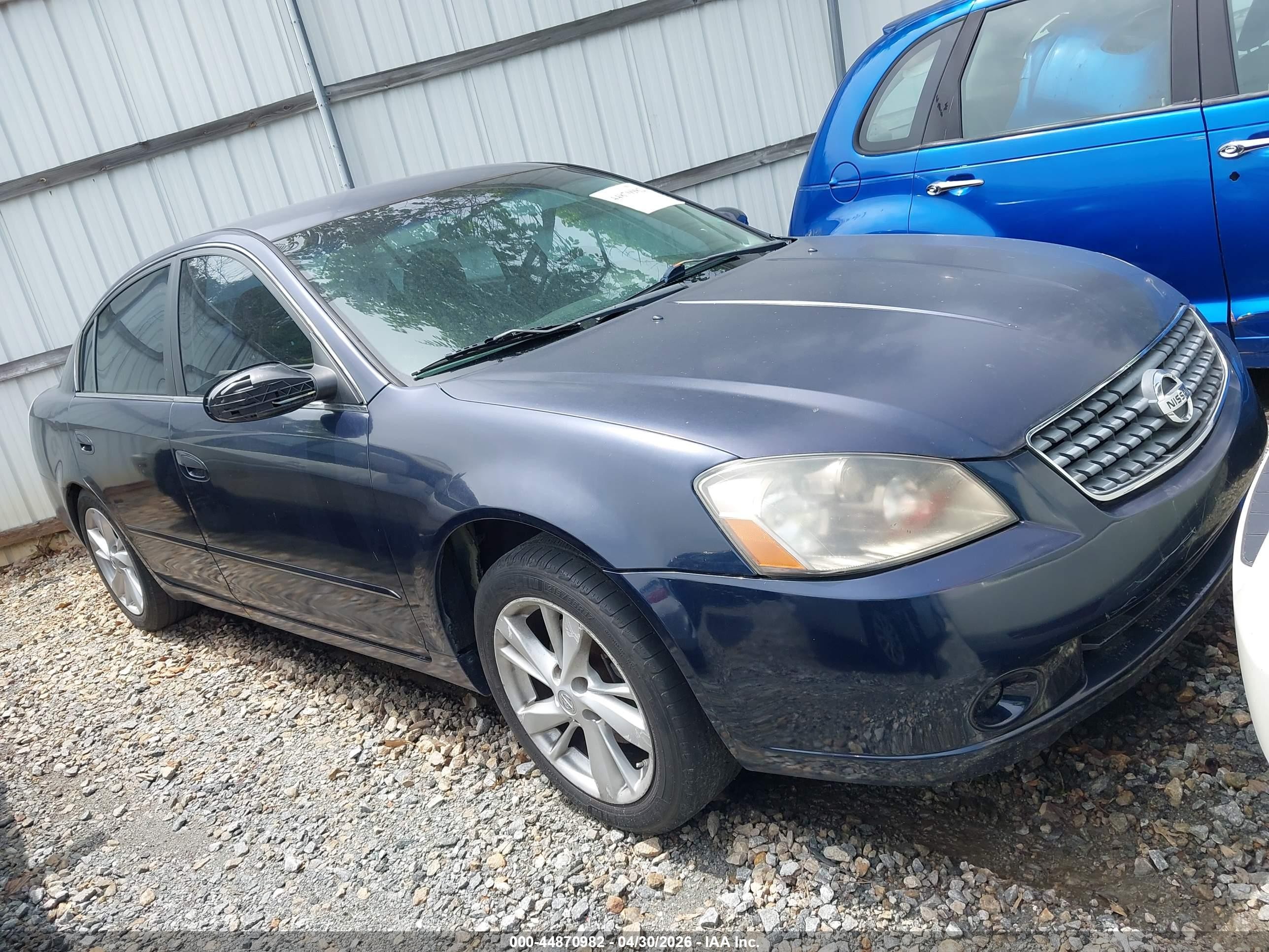 2006 Nissan Altima 2.5 S Blue vin: 1N4AL11D46C230026