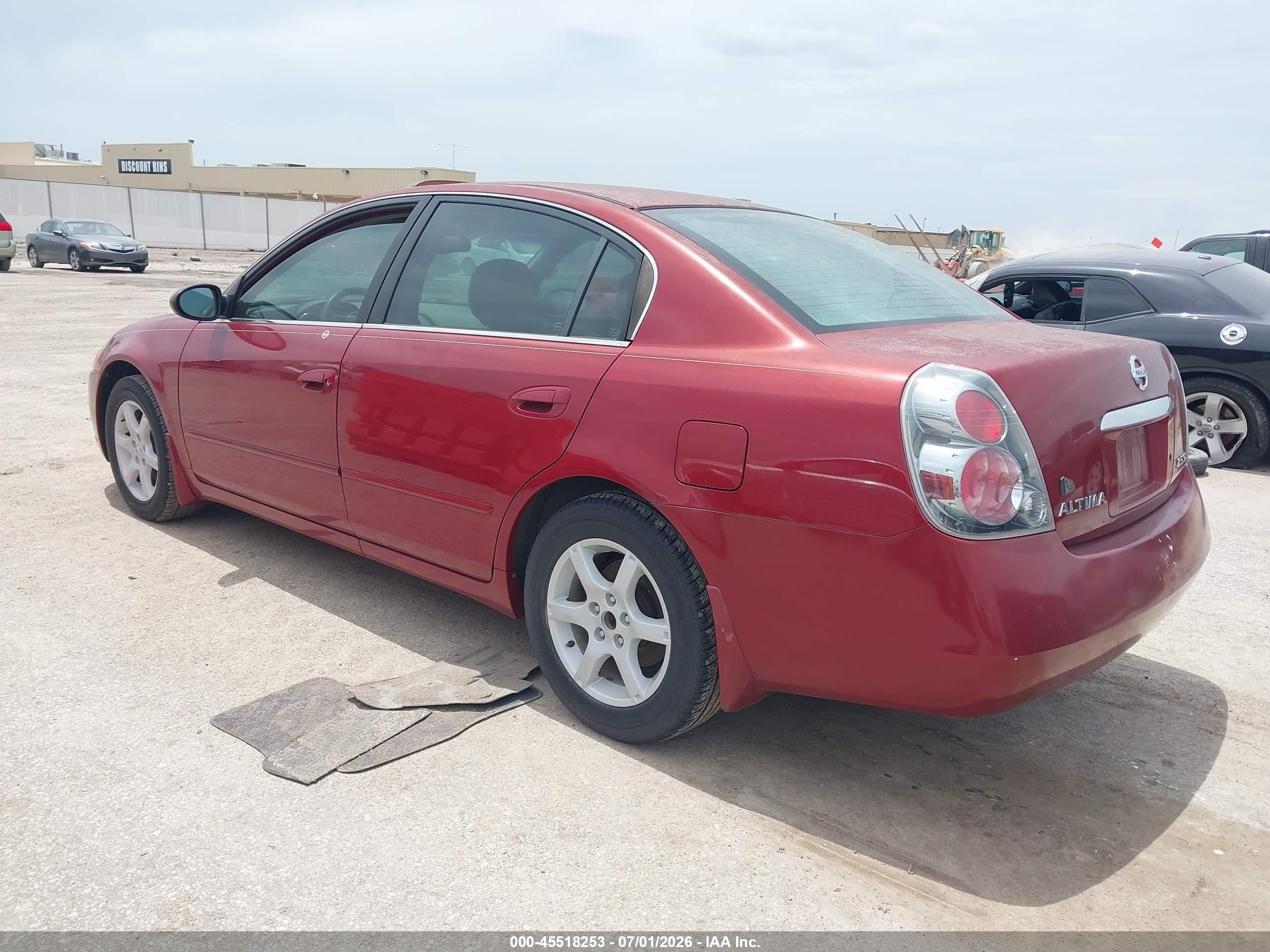 2006 Nissan Altima 2.5 S Red vin: 1N4AL11D46C260126