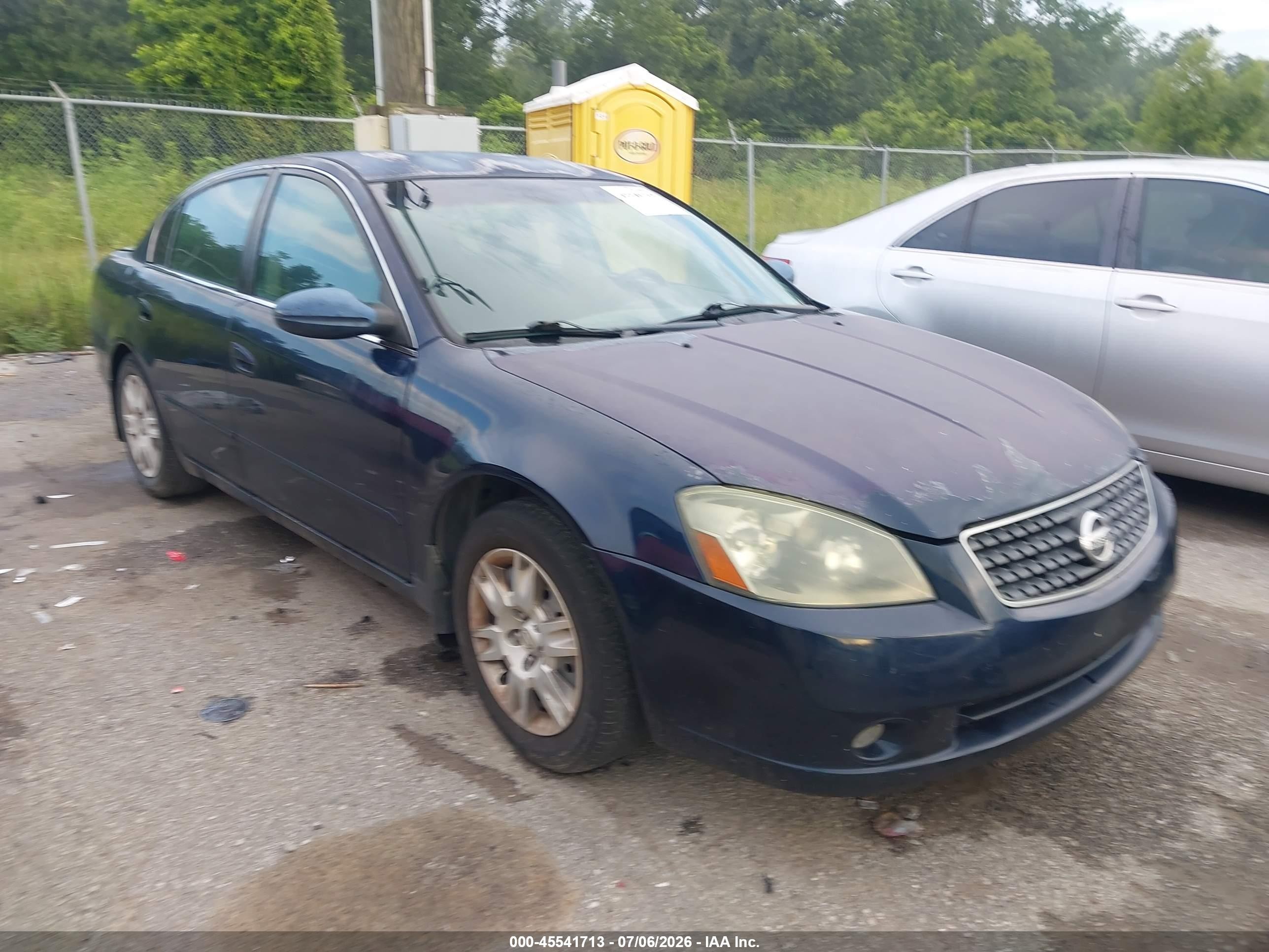 2006 Nissan Altima 2.5 S Blue vin: 1N4AL11D46N386653