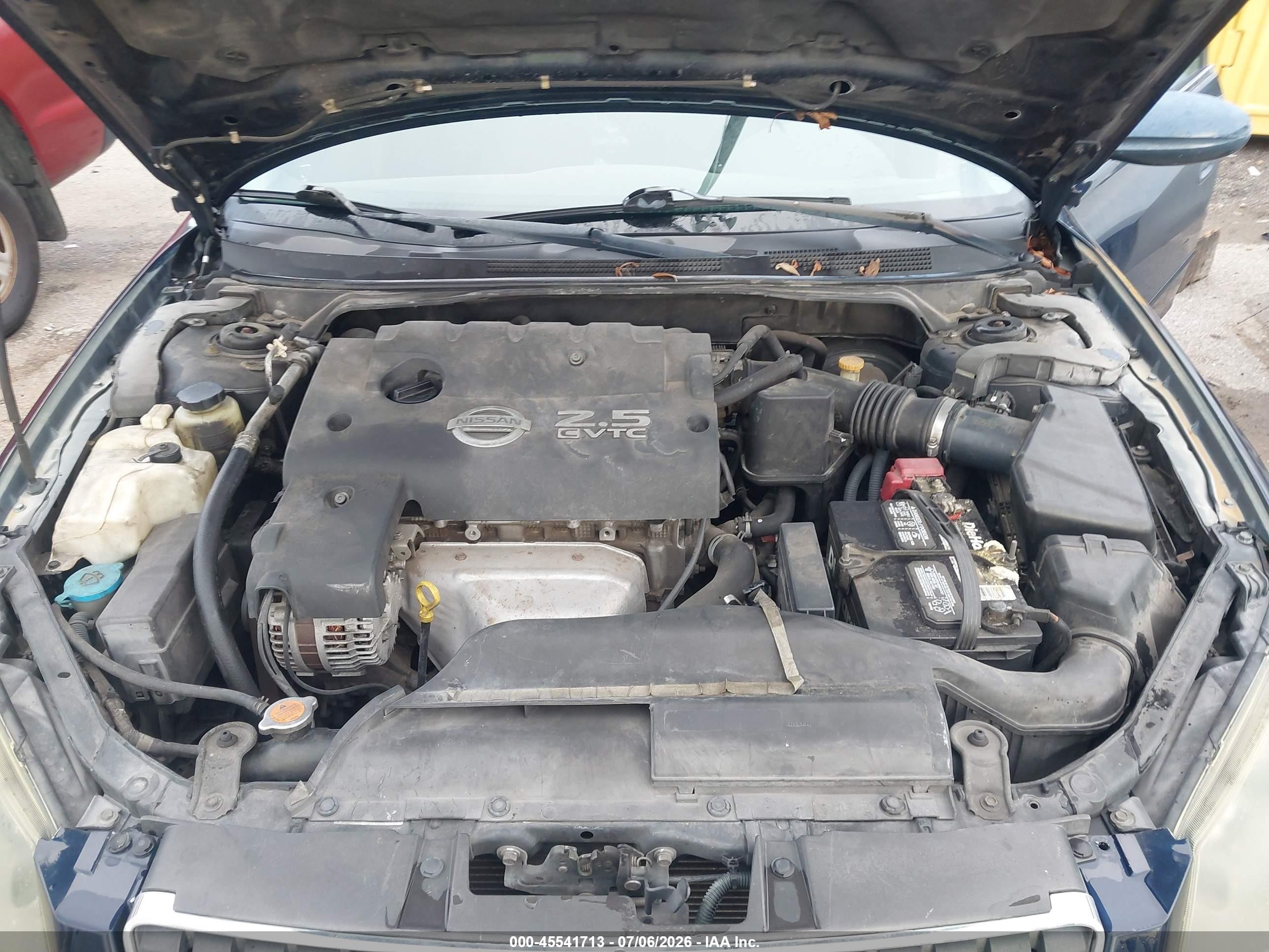2006 Nissan Altima 2.5 S Blue vin: 1N4AL11D46N386653