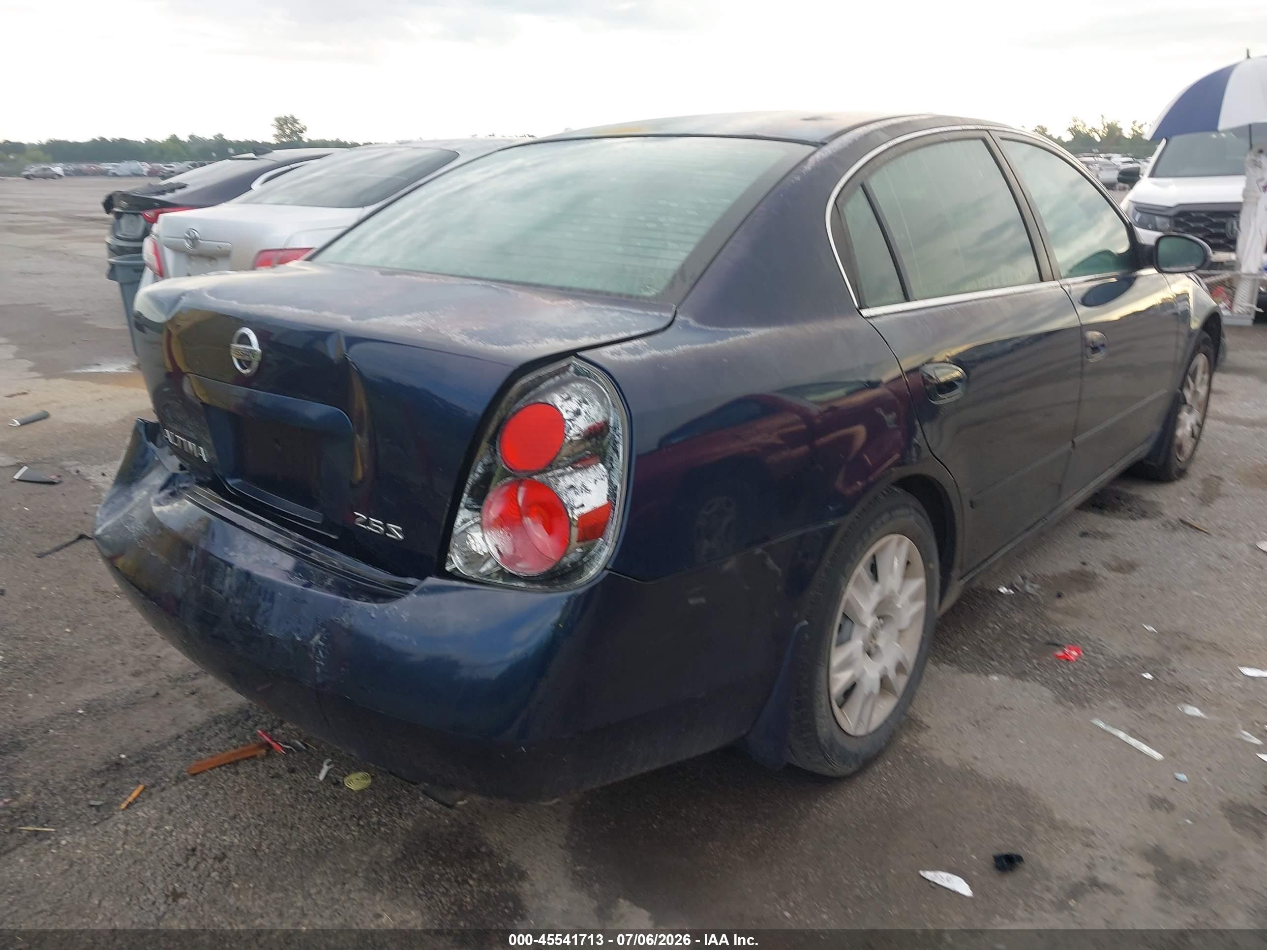 2006 Nissan Altima 2.5 S Blue vin: 1N4AL11D46N386653