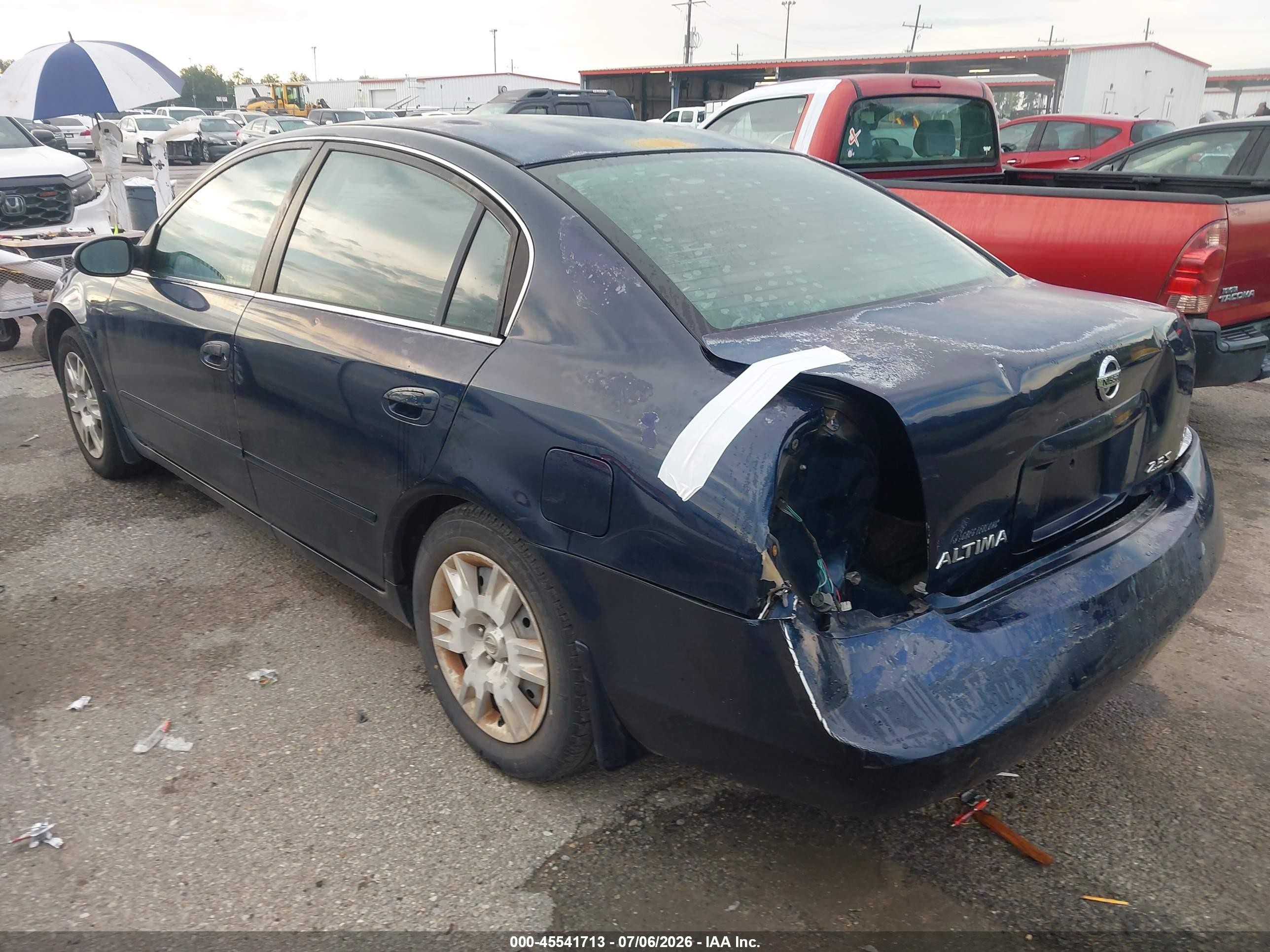 2006 Nissan Altima 2.5 S Blue vin: 1N4AL11D46N386653