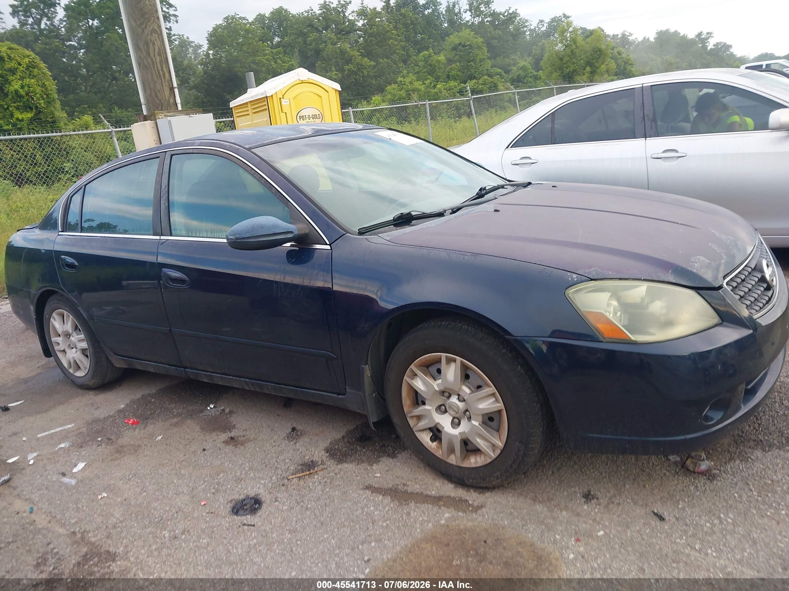 2006 Nissan Altima 2.5 S Blue vin: 1N4AL11D46N386653