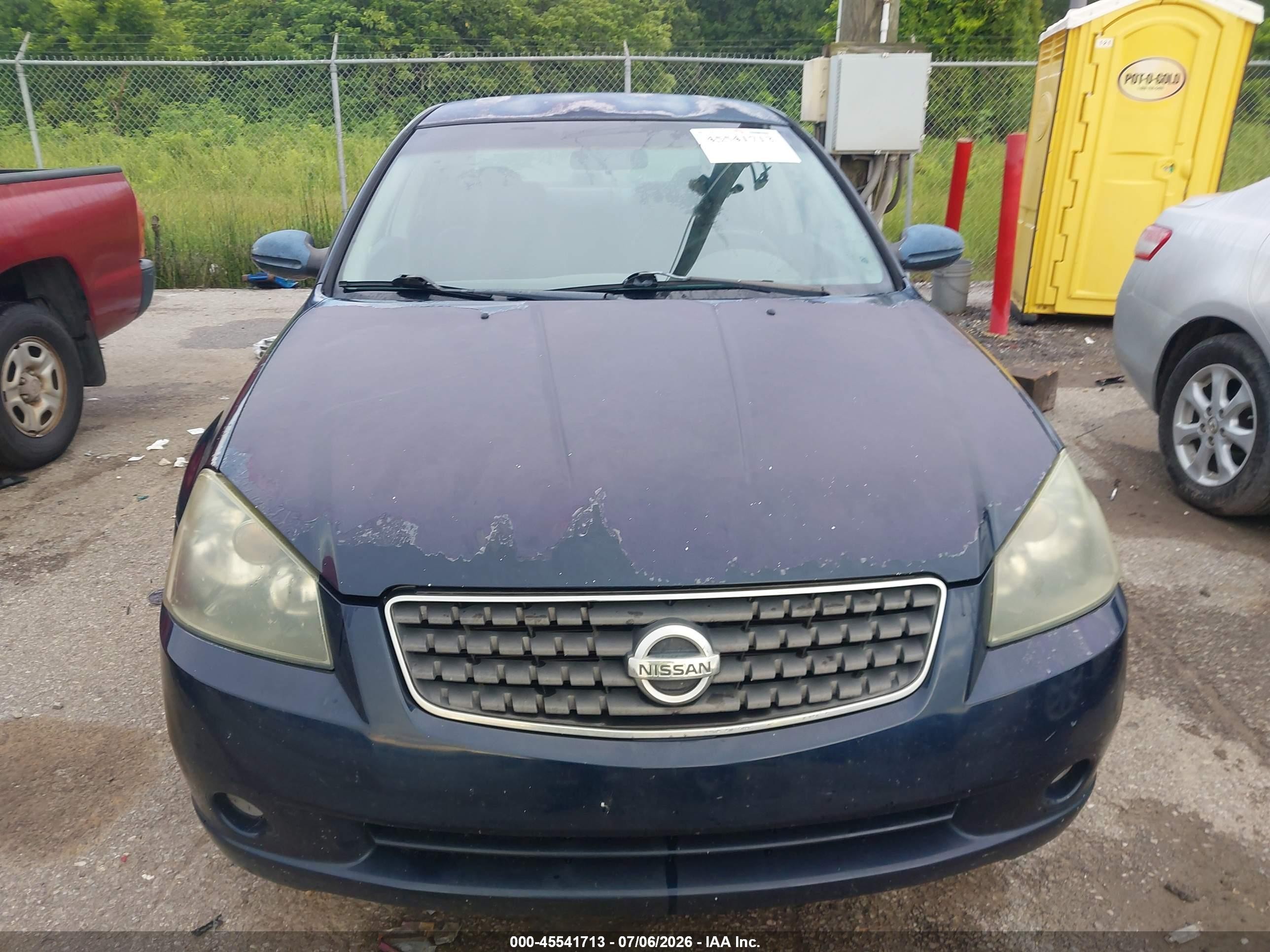 2006 Nissan Altima 2.5 S Blue vin: 1N4AL11D46N386653