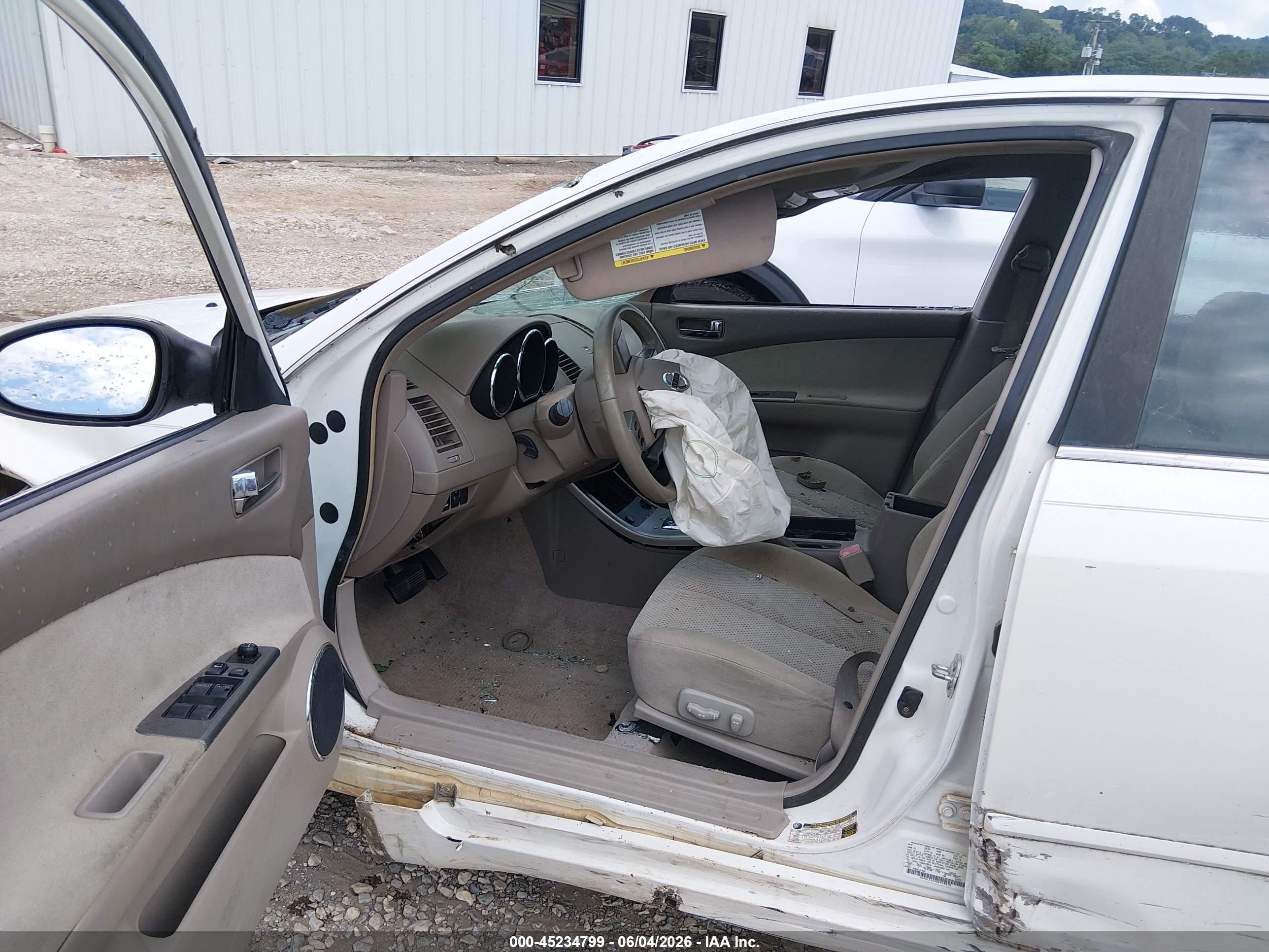 2006 Nissan Altima 2.5 S White vin: 1N4AL11D46N418856