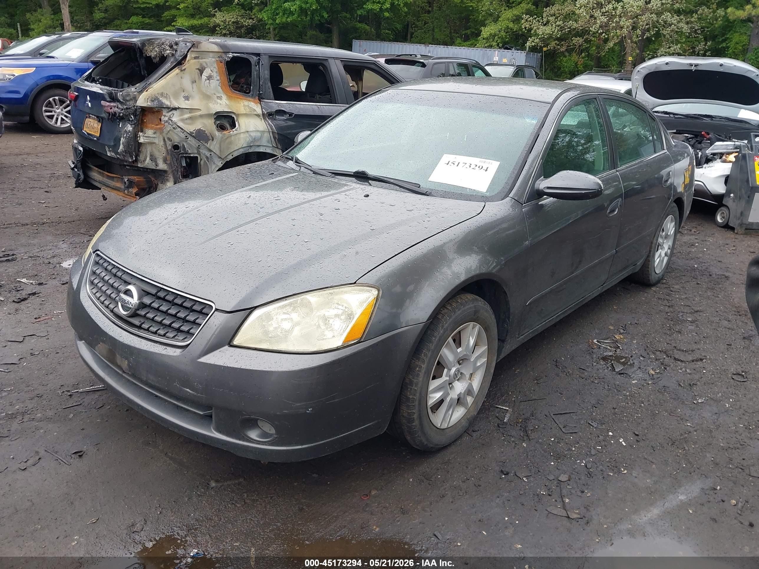 2005 Nissan Altima 2.5 S Gray vin: 1N4AL11D55C164150