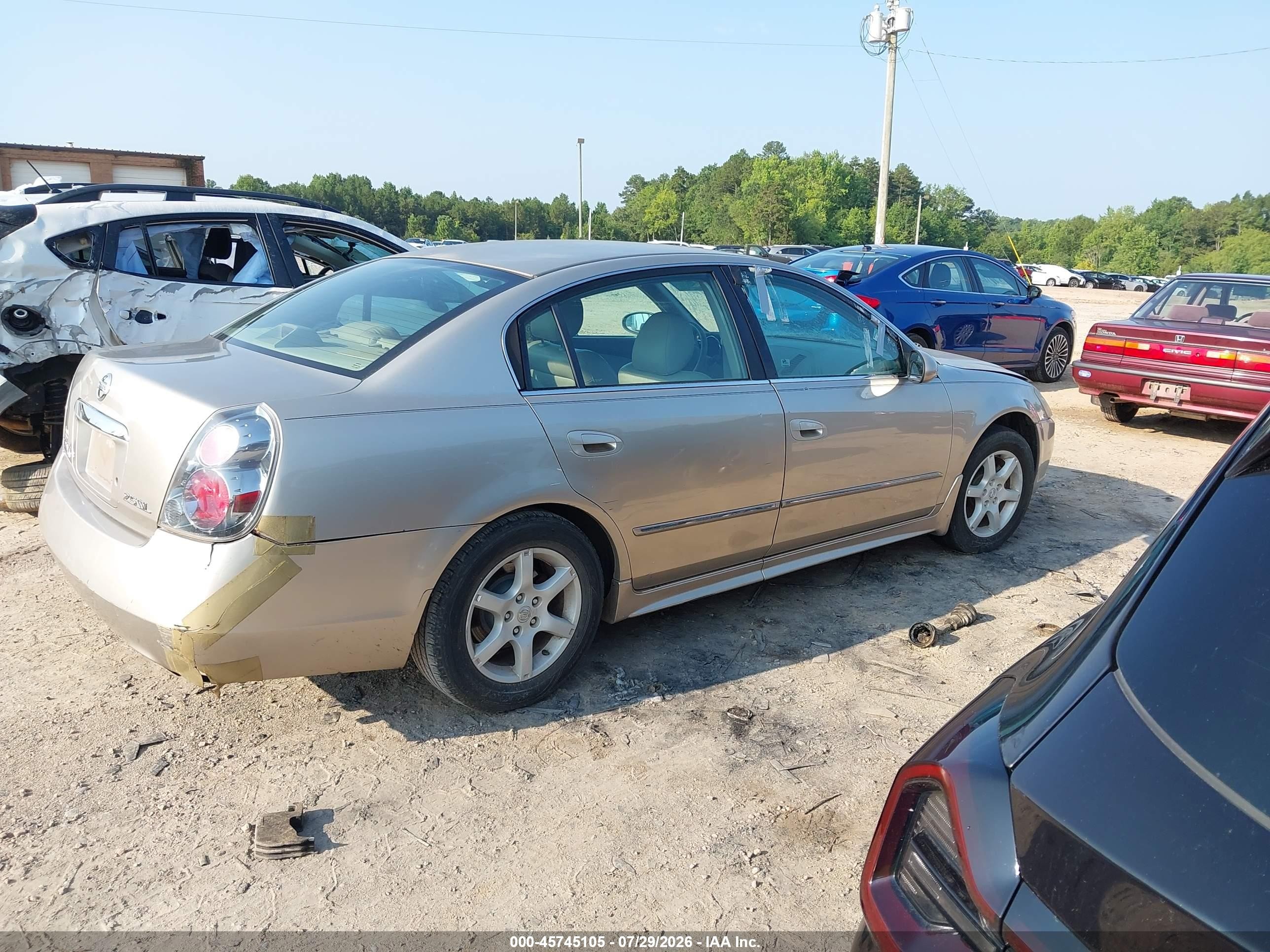 2005 Nissan Altima 2.5 S Champagne vin: 1N4AL11D55N419660