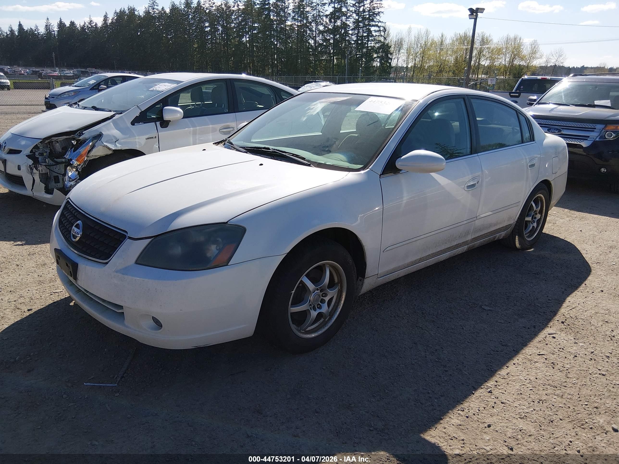 2006 Nissan Altima 2.5 S White vin: 1N4AL11D56C142974