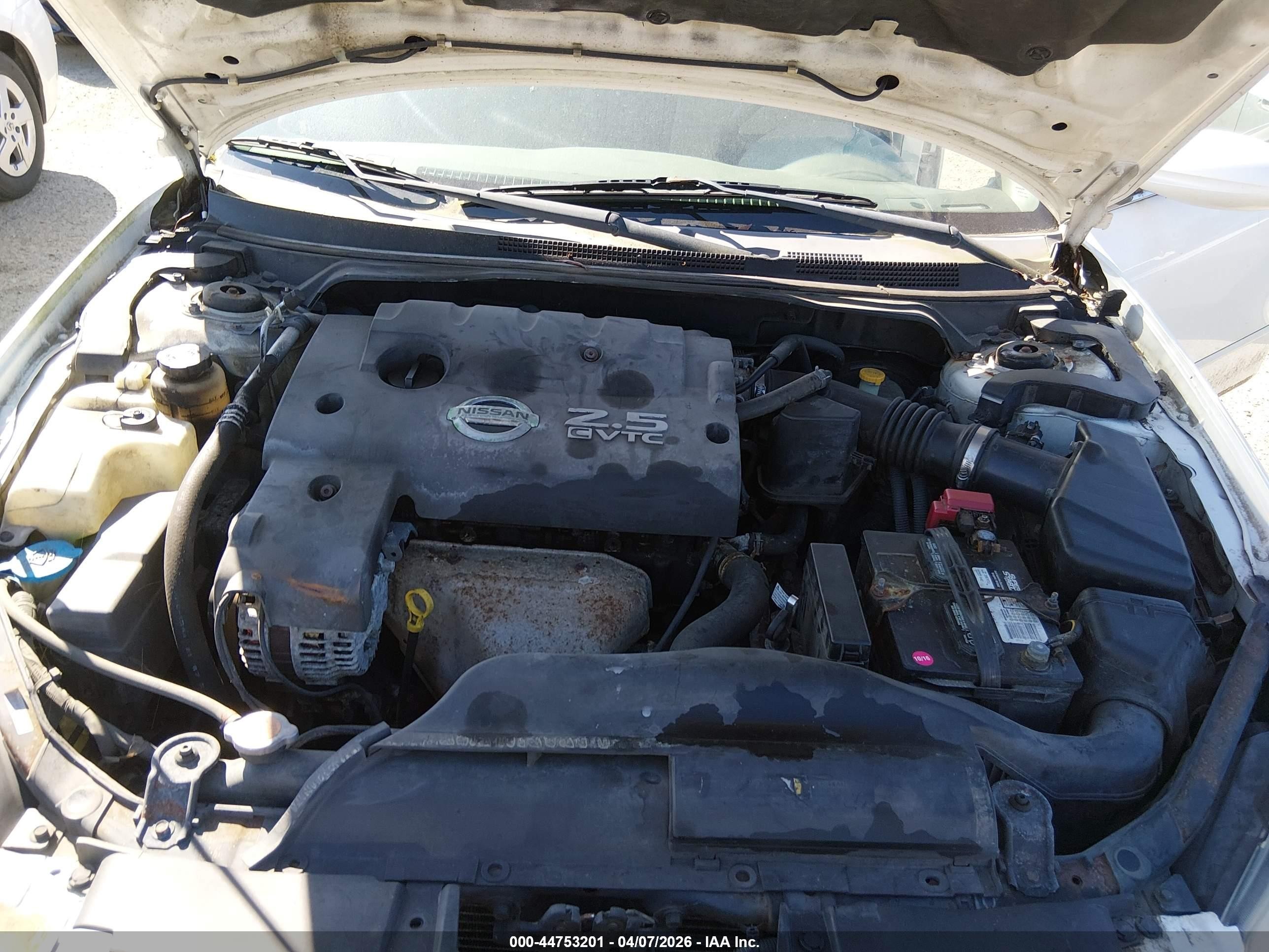 2006 Nissan Altima 2.5 S White vin: 1N4AL11D56C142974