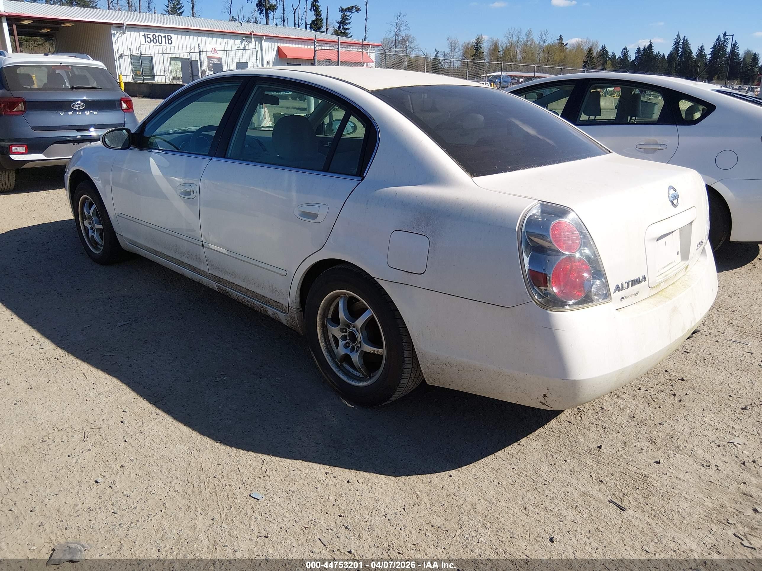 2006 Nissan Altima 2.5 S White vin: 1N4AL11D56C142974