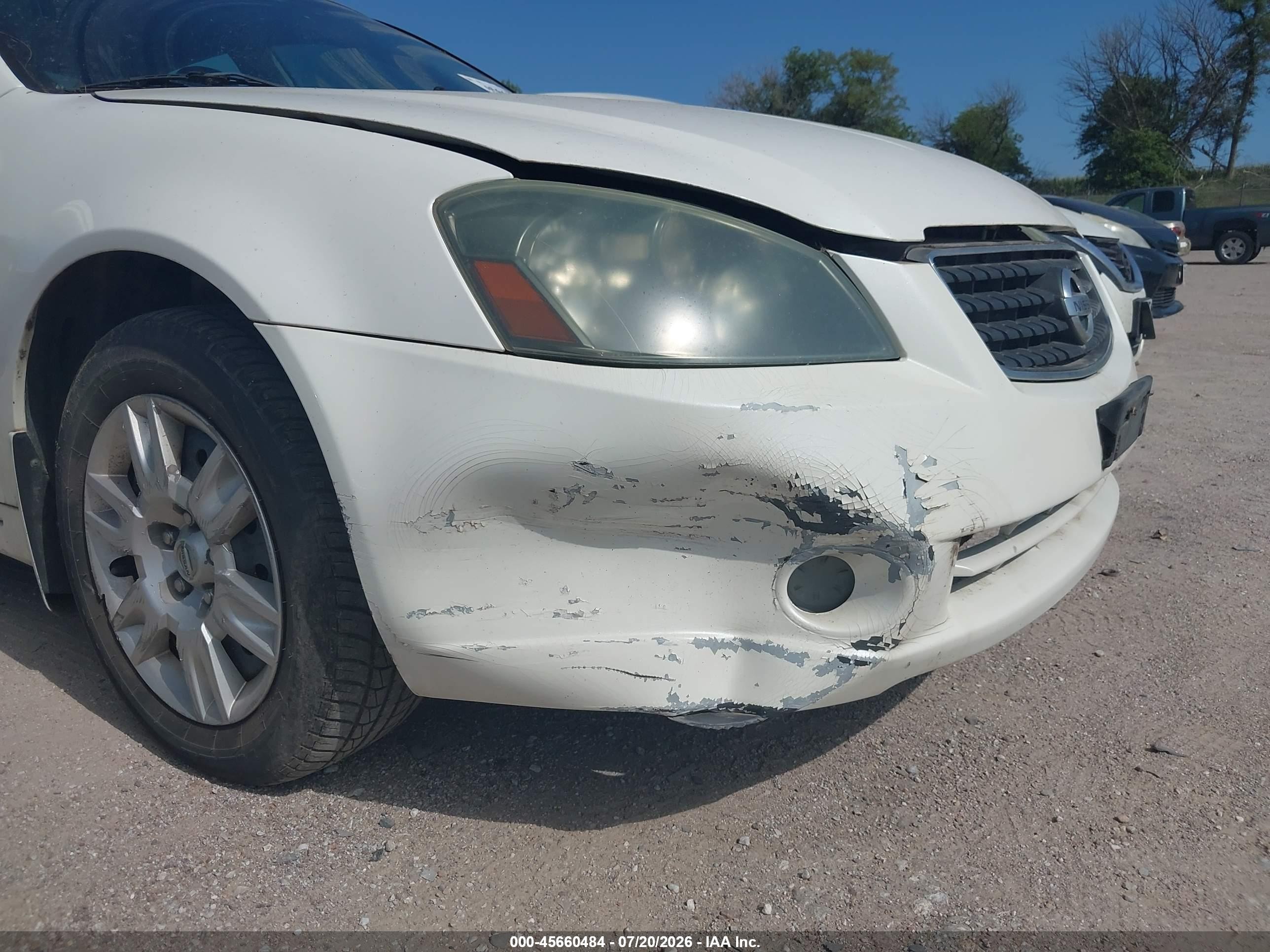 2006 Nissan Altima 2.5 S White vin: 1N4AL11D56C162934