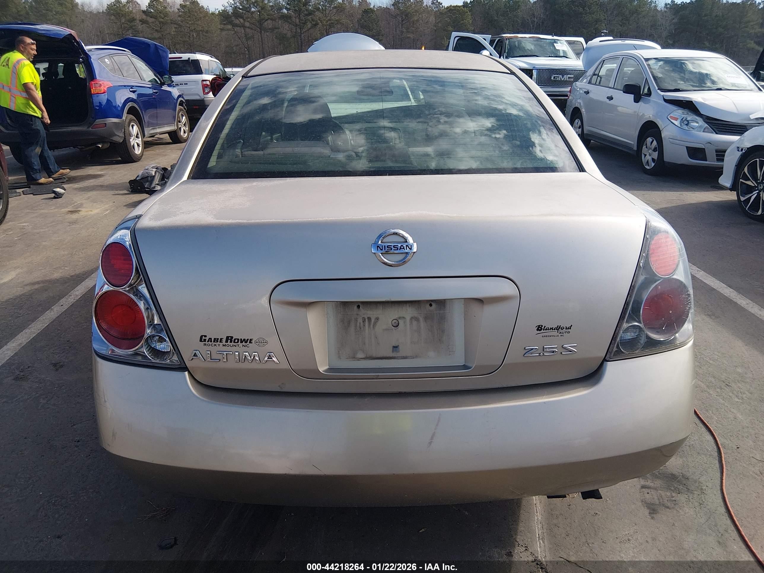 2006 Nissan Altima 2.5 S Champagne vin: 1N4AL11D56C207029